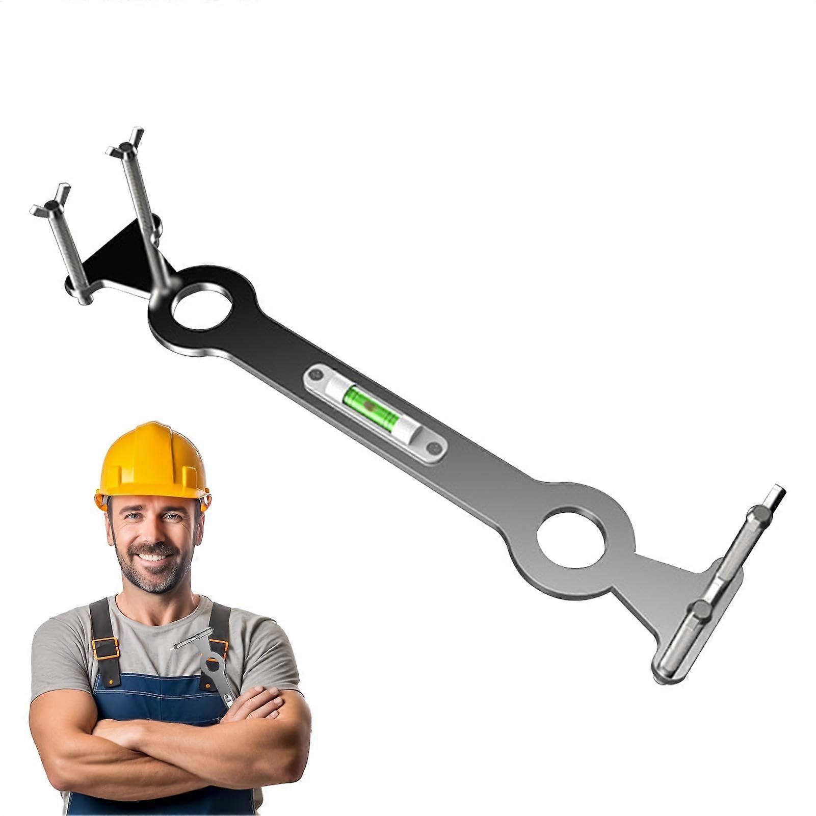 Shower Key with Leveler, Leveling Shower Faucet Wrench  Stainless Steel