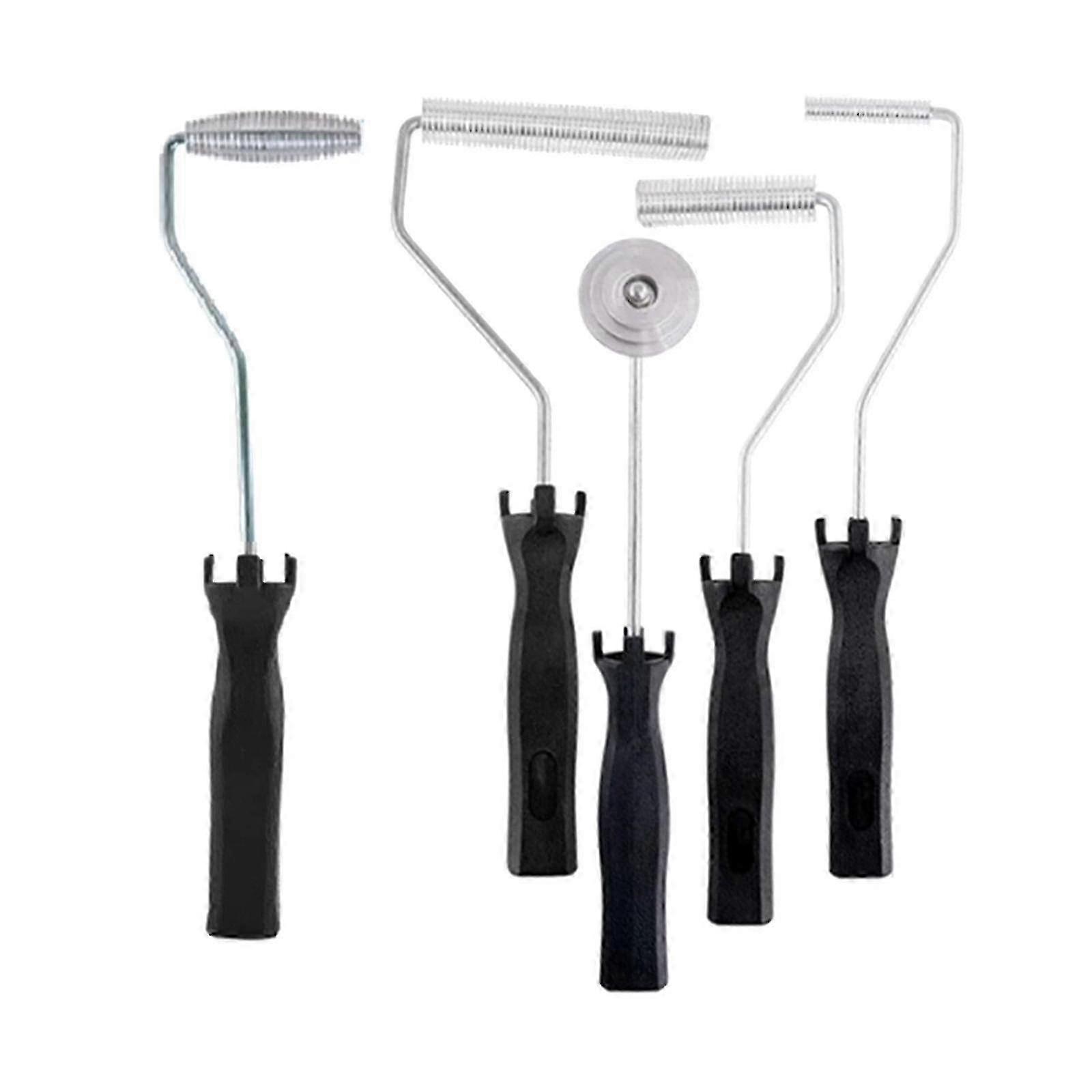 5-teiliges Fiberglas-Rollenset - Bubble Paddle & Laminierwalzenwerkzeuge für eine reibungslose Endbearbeitung in Handwerks- und Heimprojekten