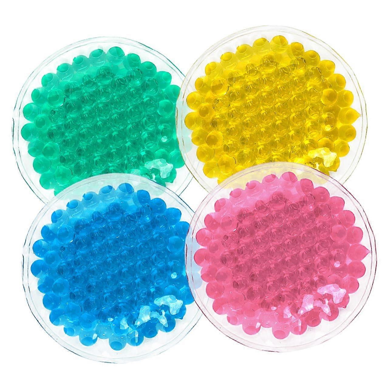 Ice packs for kids, reusable cooling pads for heat relief, cold compression therapy pads, circular cold compress PVC.