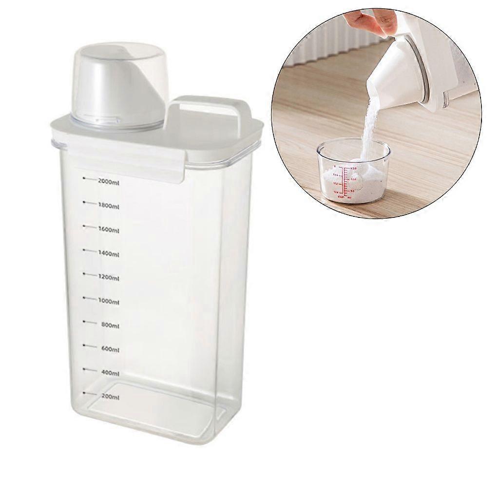 Practical Measuring Cup Storage Container Sealed Oganization Jar for Kitchen