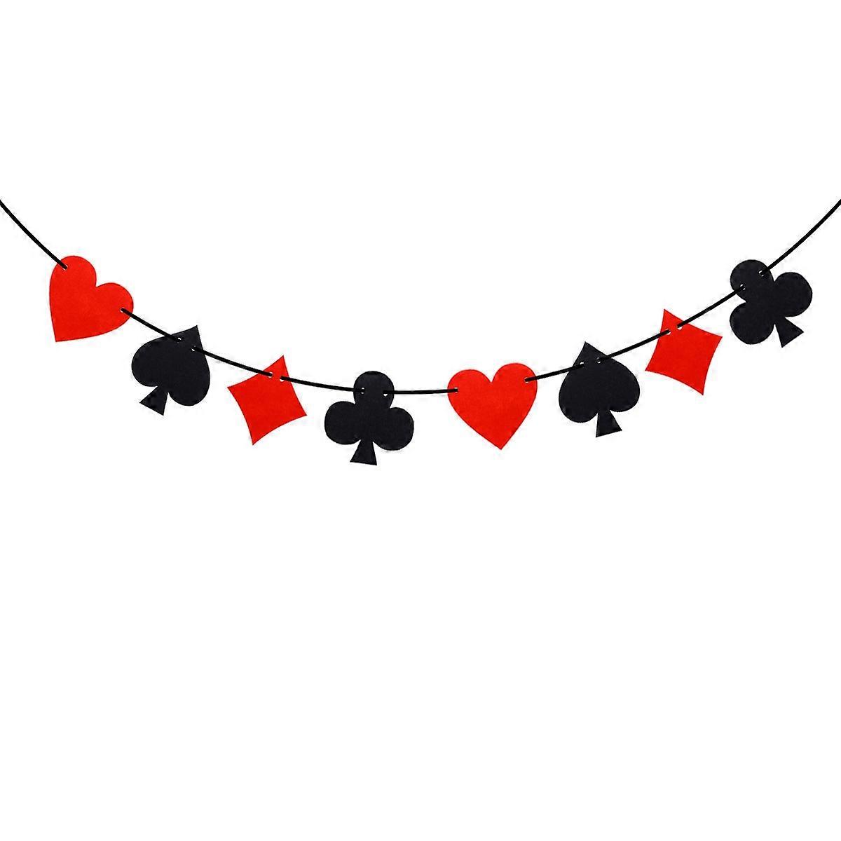 Multi Color Poker Banner for Decoration Nonwovens Material 3M Size Perfect for Parties