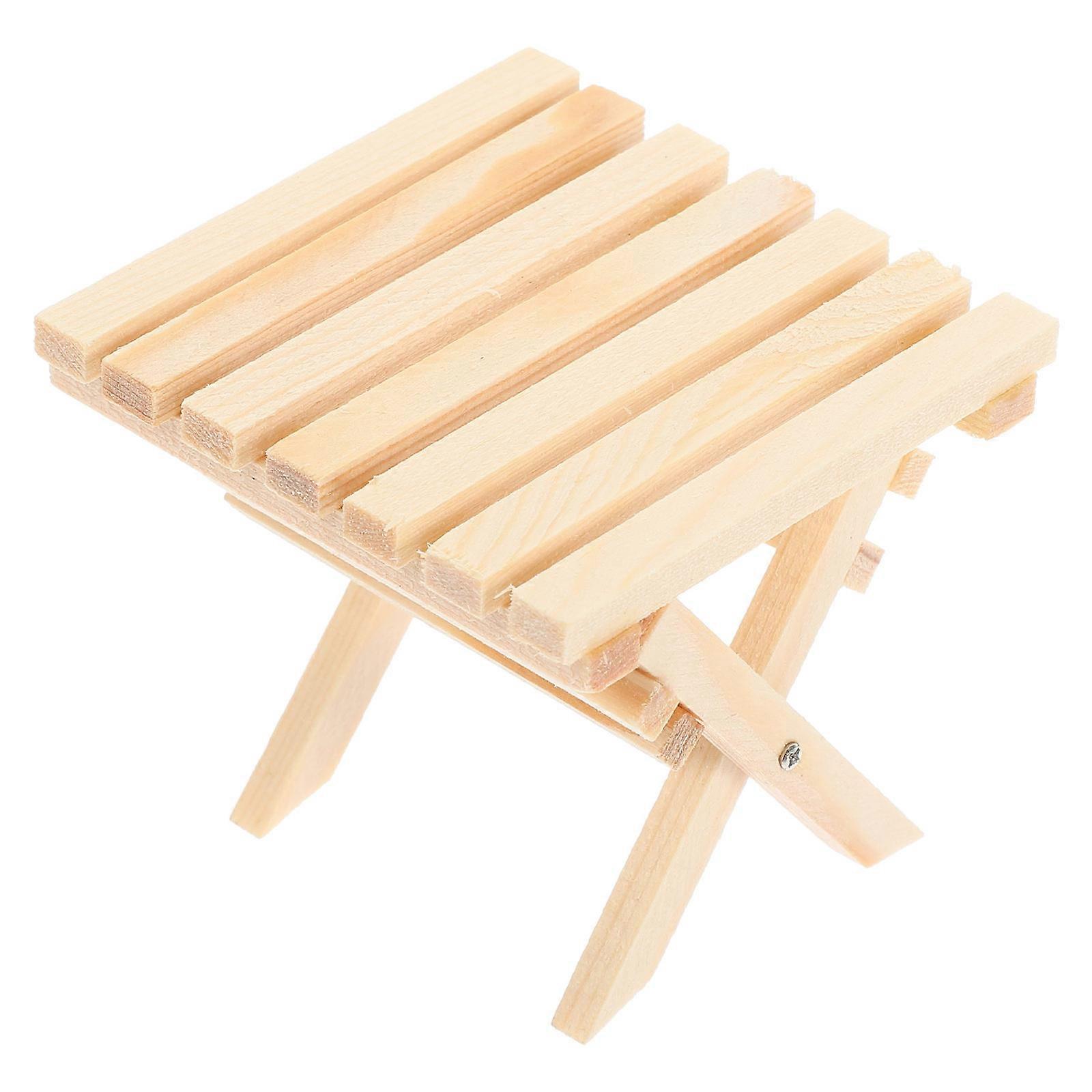 Doll House Miniature Table Model 1 Set Mini House Folding Desk Dollhouse Table Model