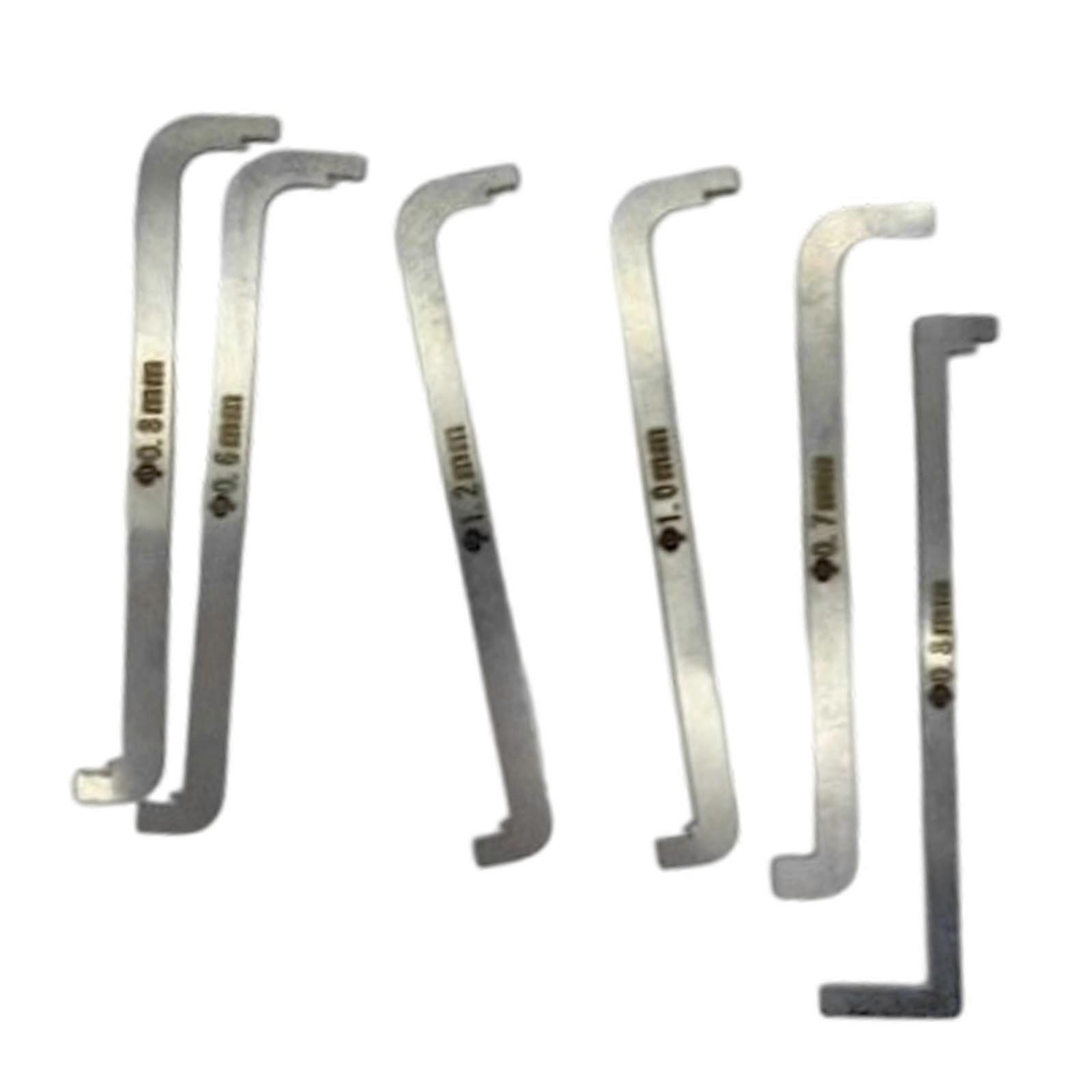 6Pcs Right Angle Offset Screwdriver Set, 90 Degree Z-Type Double End Screwdriver For Tight Space Repair Multicolor