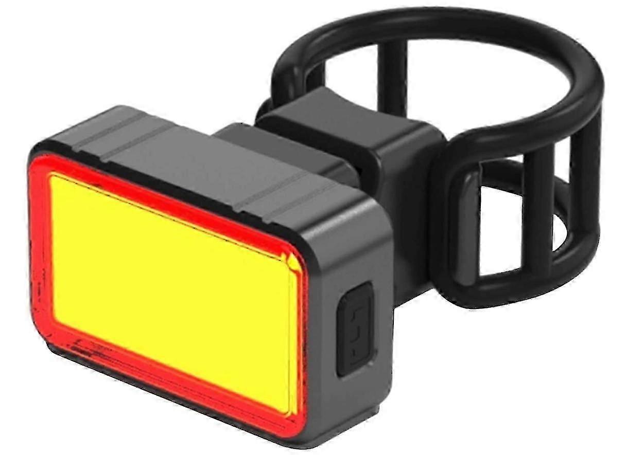 自転車用自転車ブレーキスマートリアライトLEDコブブレーキセンシングテールライトサイクリング懐中電灯自転車アクセサリーUSB充電式アクセサリー(ブラック)