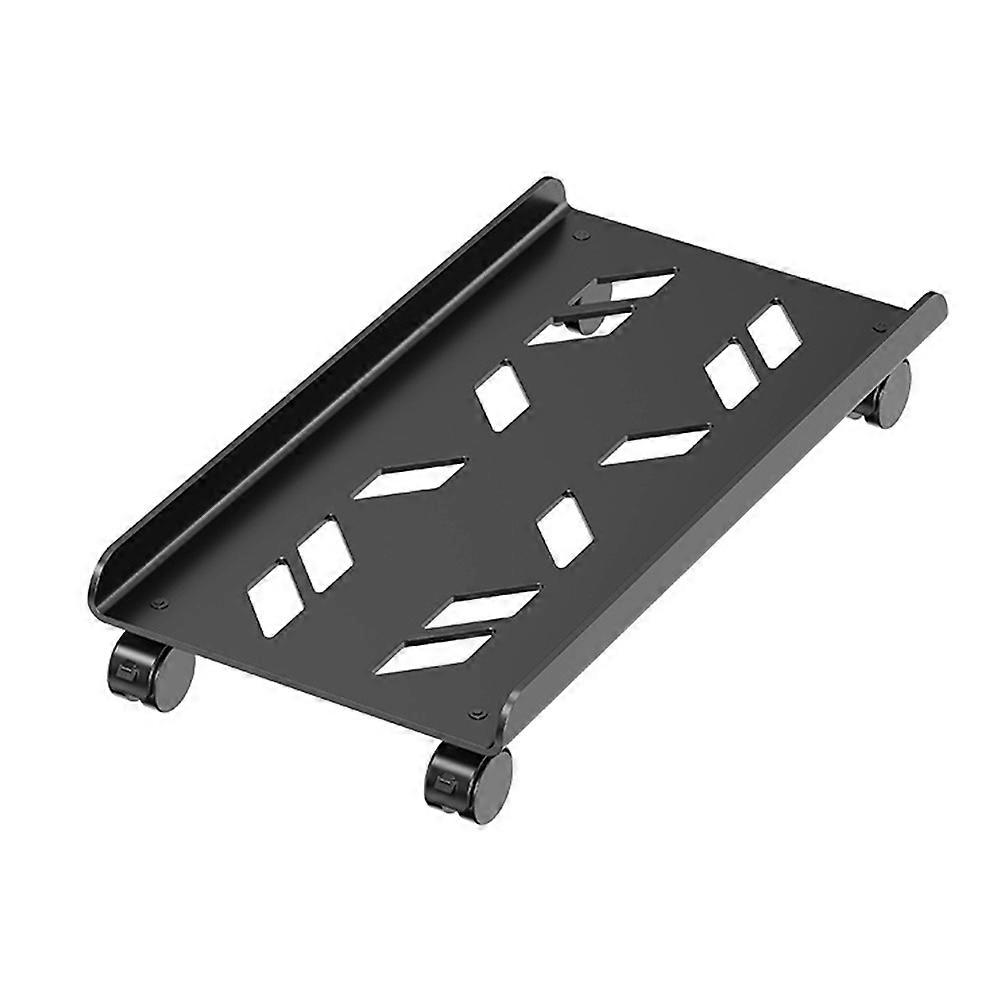 Adjustable CPU Stand Heavy Duty Computer Tower Holder with Locking Wheels for Home Office Use Supports Servers