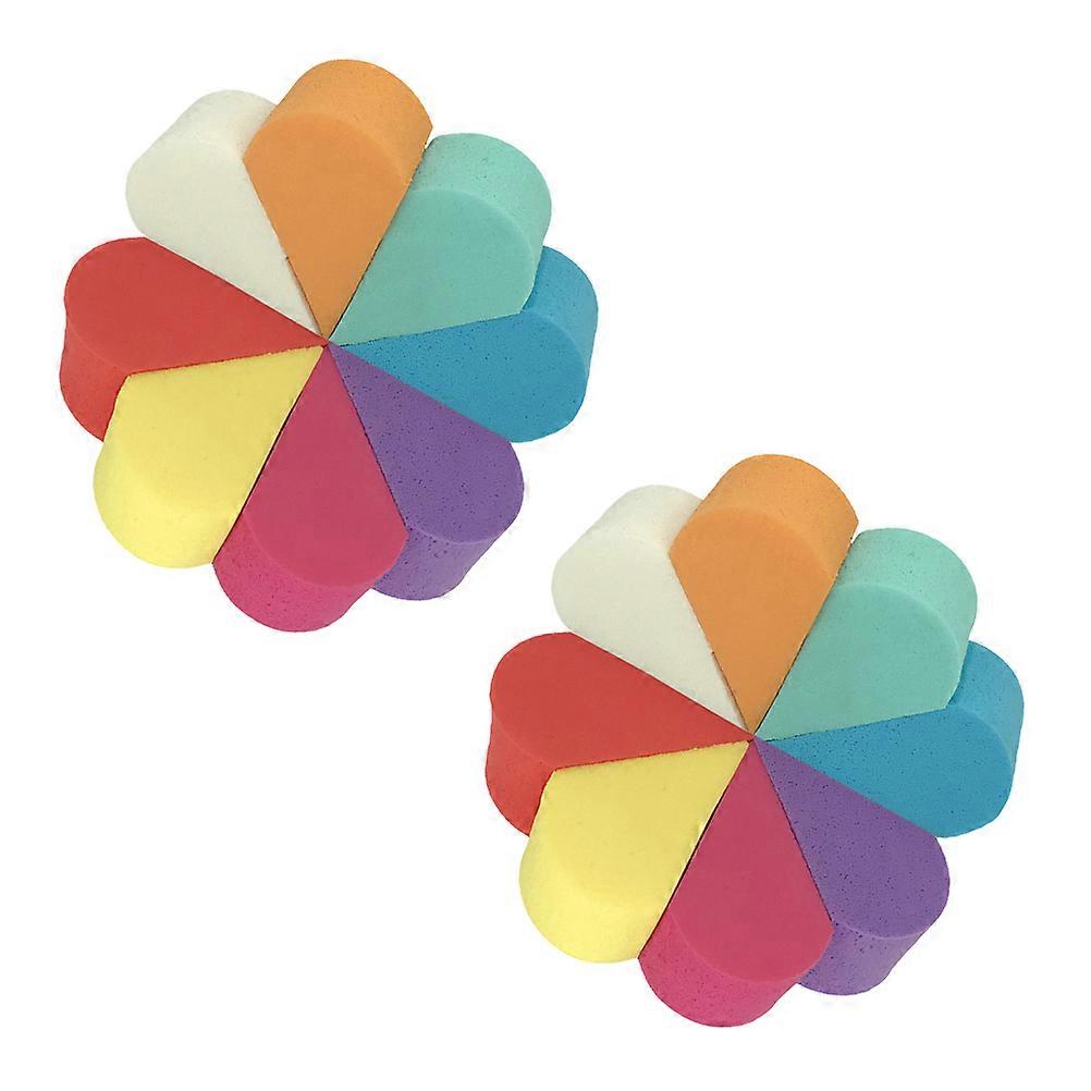 16 Pack Multi Sided Makeup Sponges for Foundation & Powder Application – Skin Friendly, Versatile Blending Tool for Liquid and Loose Products, Ideal