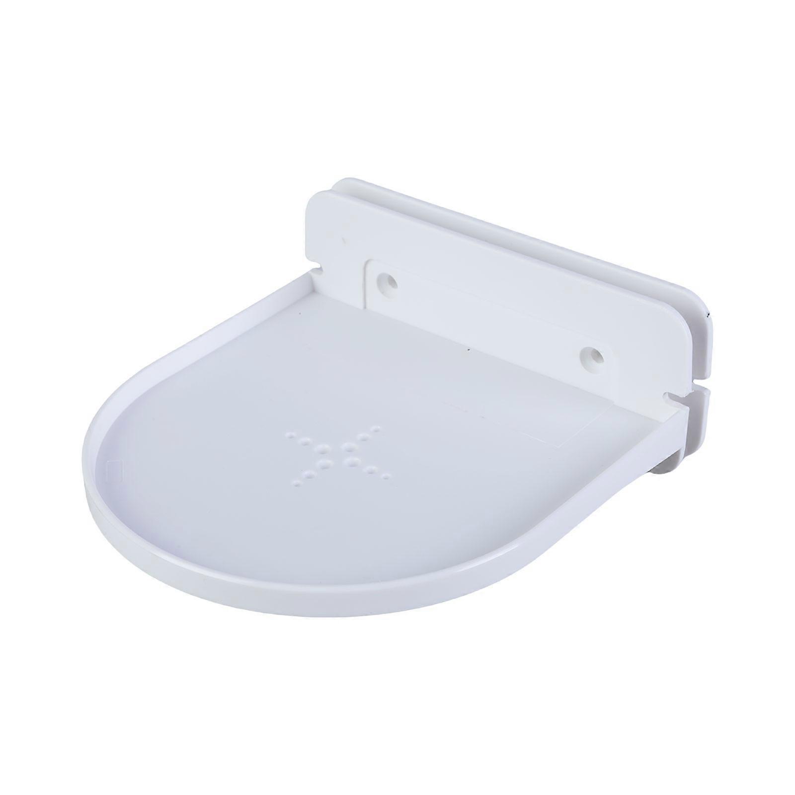 Wall Mount Shelf 124mm Diameter Placed Multipurpose & Convenient Use for Speakers Smartphones Security Camera Mount  White