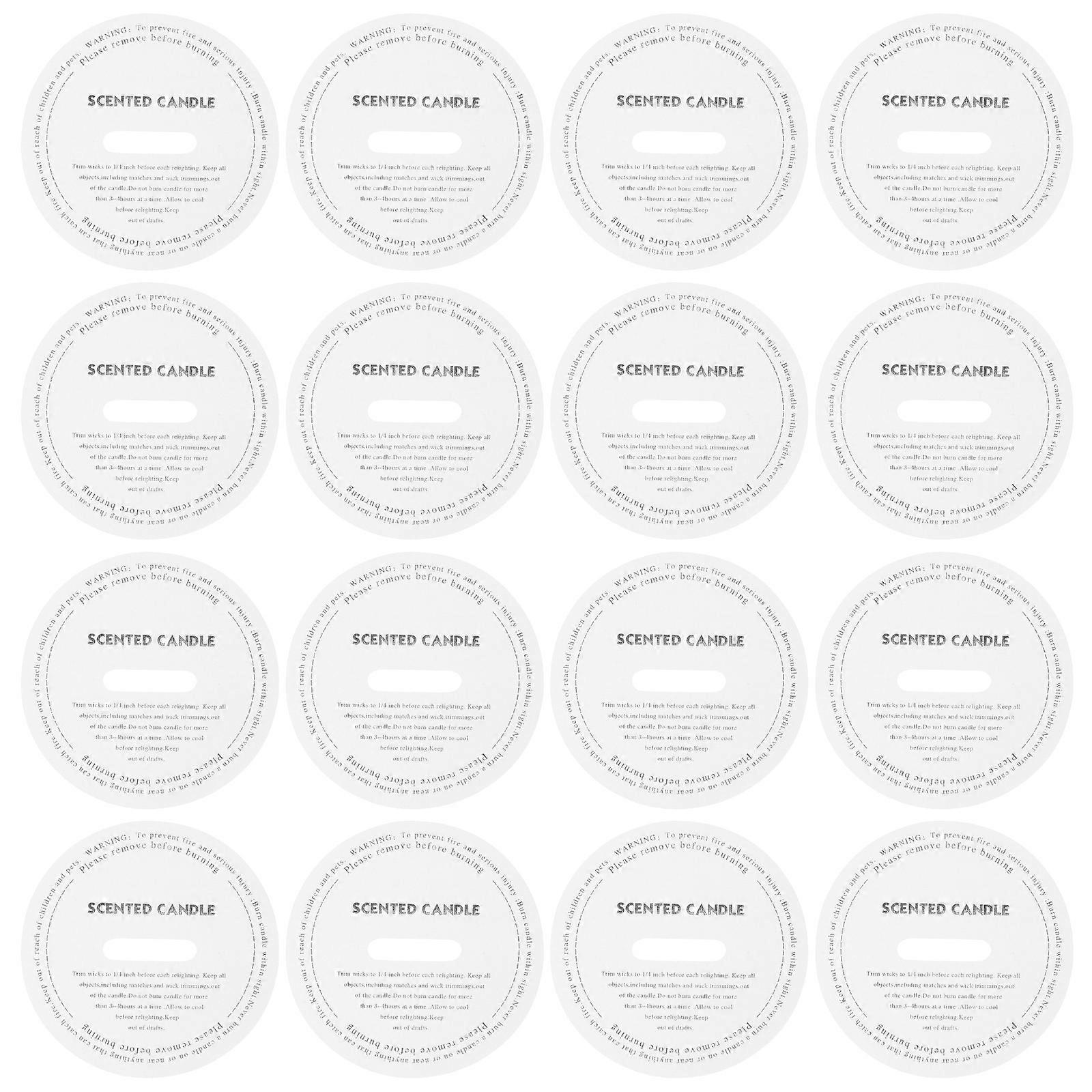Drip Protector Dustproof Protection Round Paper Simple Design For Candle Jars Homeowners 50Pcs