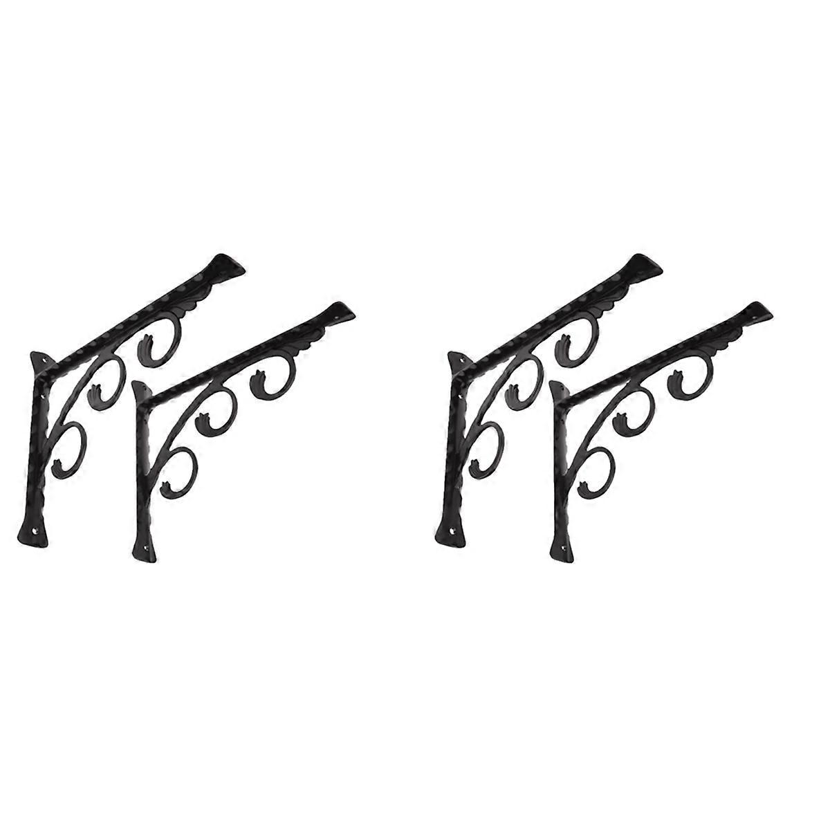 2Pcs Wall Mounted L Shaped Angle Bracket Multifuntional Brace Shelf Brackets Decorative Shelf Bracke