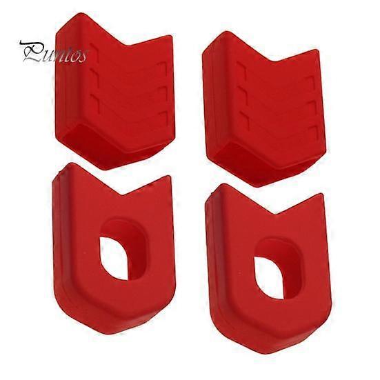 1 Pair Bicycle Crank Protector MTB Mountain Bike Crankset Caps Protector Anti-Scratch High Strength Bicycle Crank Arm Boots Protective Gear