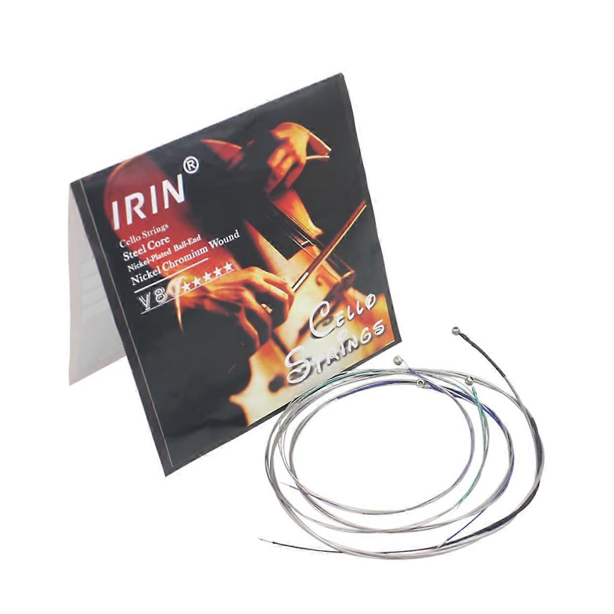 Universal Cello Accessories Set for 4/4 Scale Instruments, Silver One Fitting Tension Cello Suit, V80 Model 60.4X0.1X0.1CM