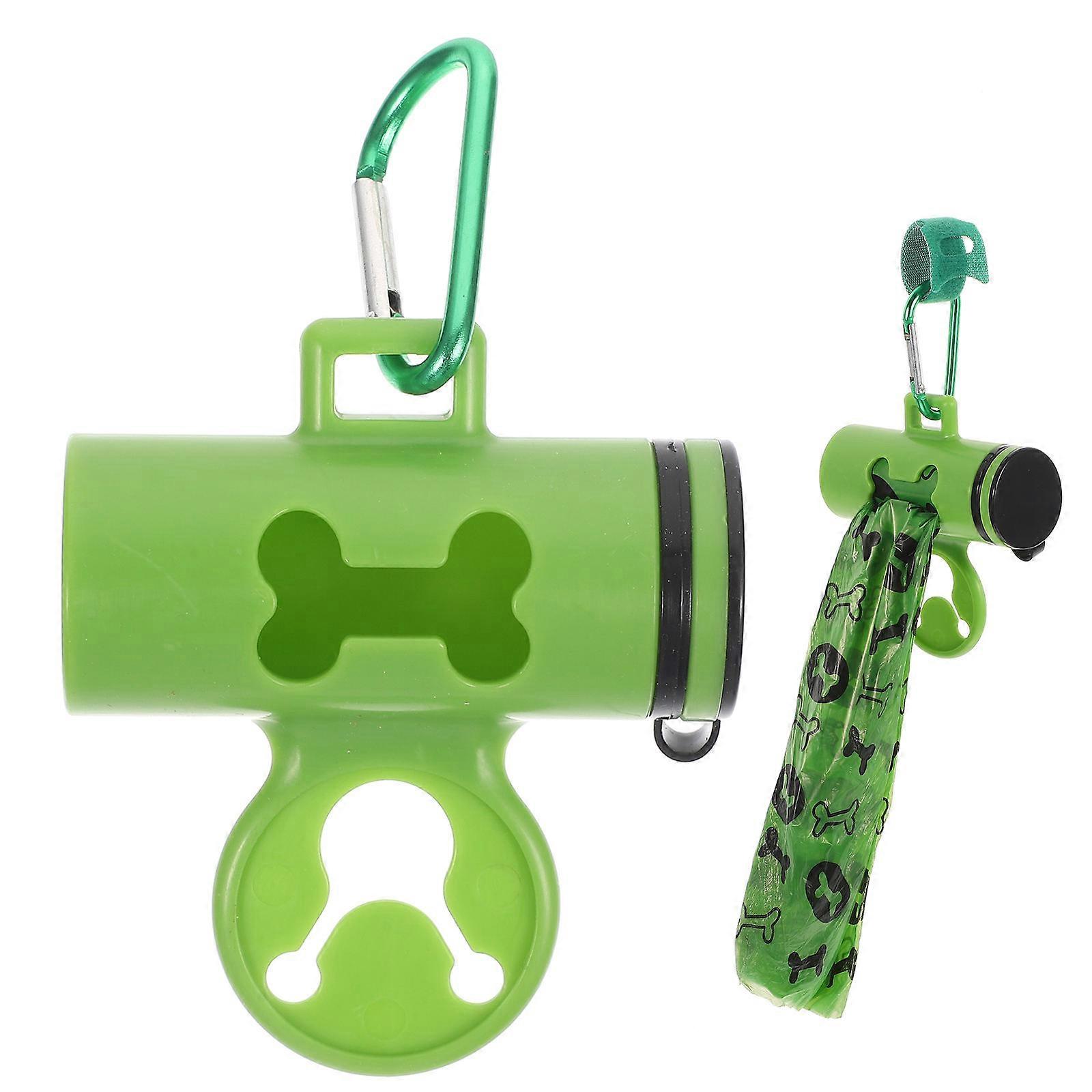 Compact Poop Bag Holder Wear-Resistant Container For Dog Walking 9X7.5X3.3CM Fecal Collection 1Set