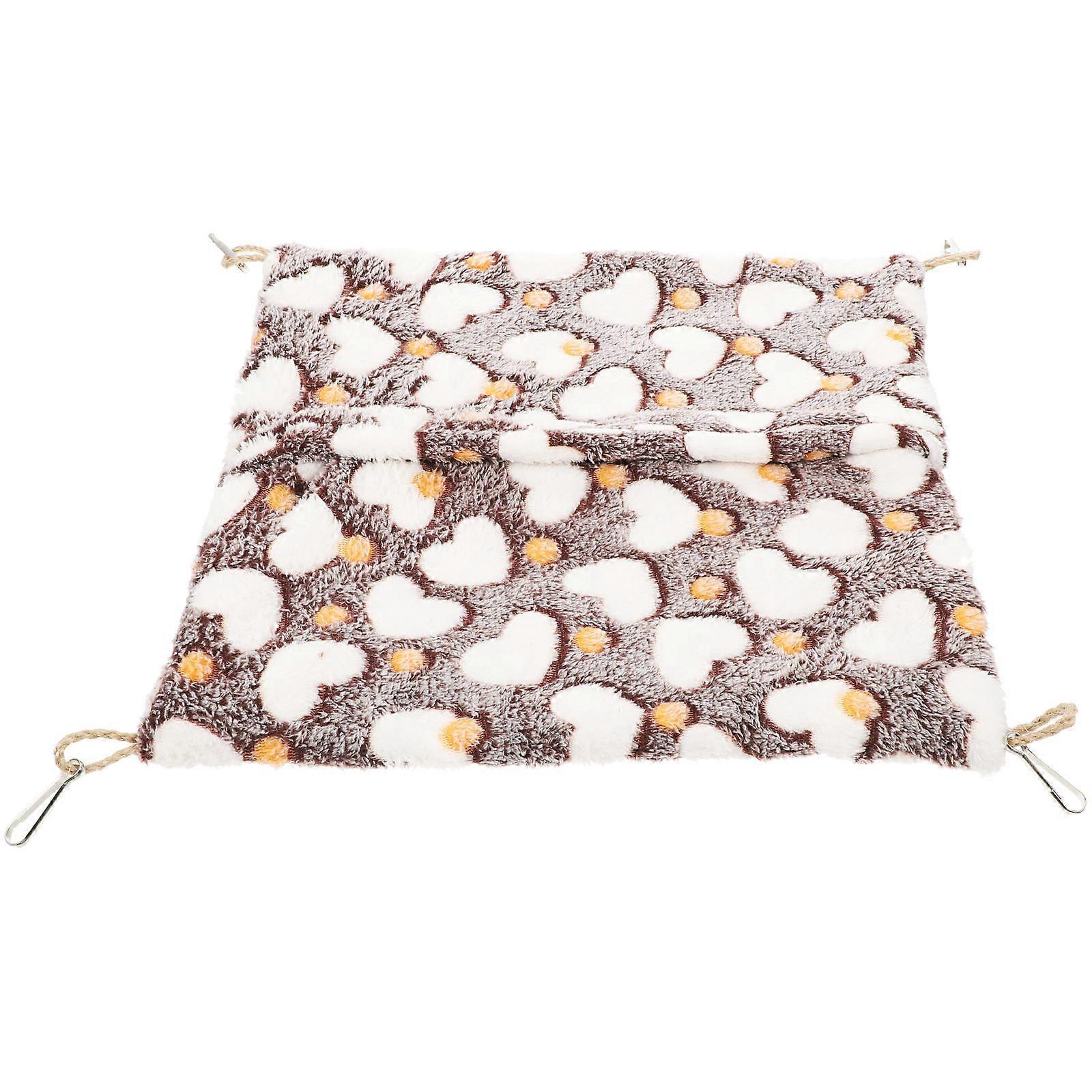 Double Layer Chinchilla Bed Warm Rat Hammock For Pets Cozy Hanging Guinea Pig Squirrel Accessory Heart Design