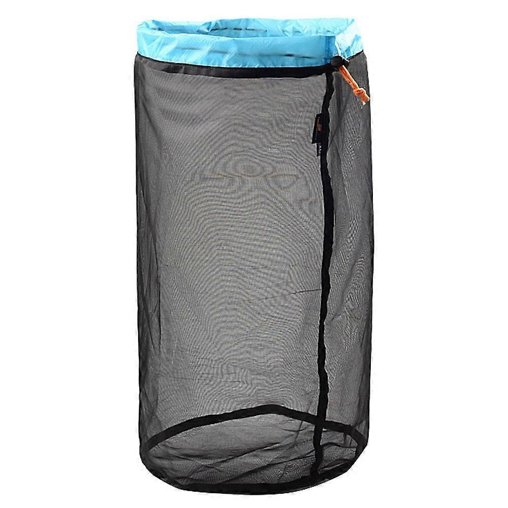 LUCKSTONE Size XL Foldable Laundry Bag Large Heavy Duty Dirty Wet Clothes Storage Bag Fishing Net for Travel and Camping