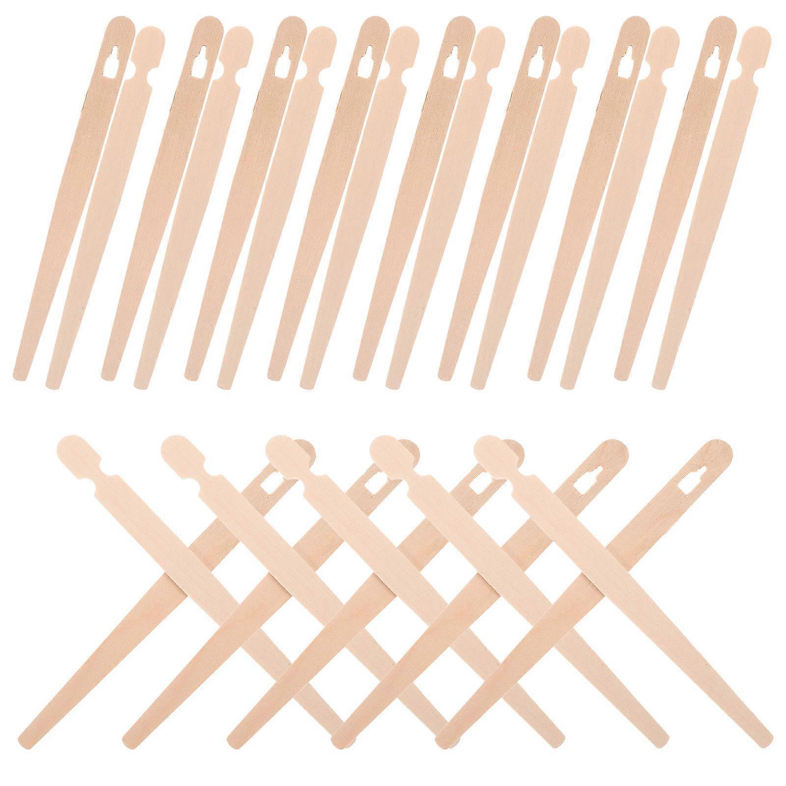 Wooden Chopstick Trainers 100 Pairs Sturdy Practice Clips for Adults, Ideal for Learning Chopstick Skills with Food Tongs for Pastries, Bread, and