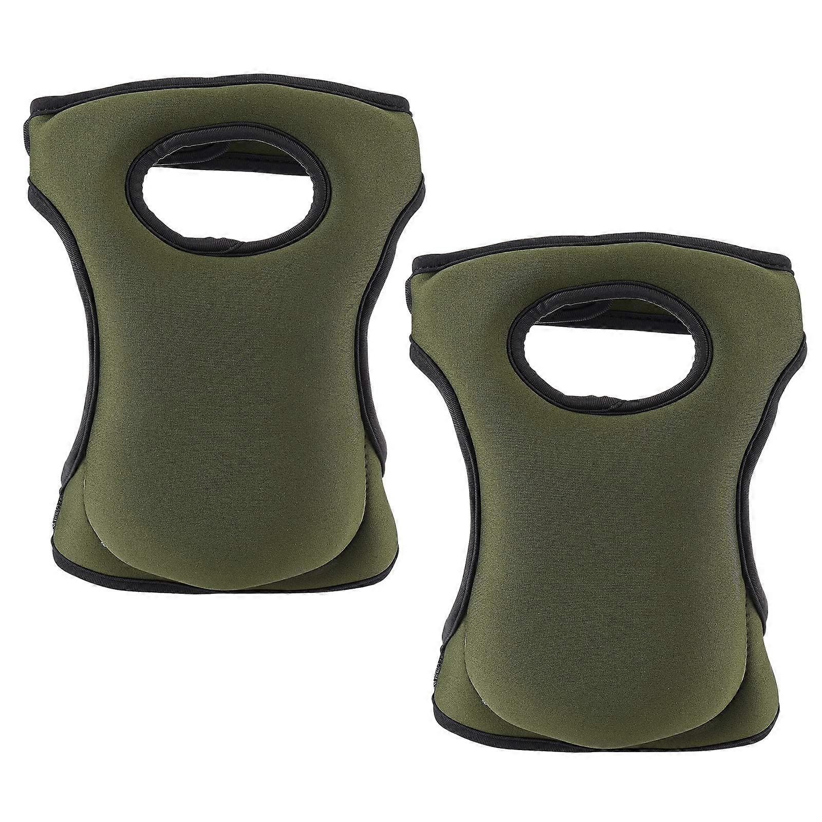 Garden Knee Pads - Soft Comfortable Ultra Thick Memory Foam Cushion, Adjustable Non-Slip Support for Kneeling Cleaning Floors Green