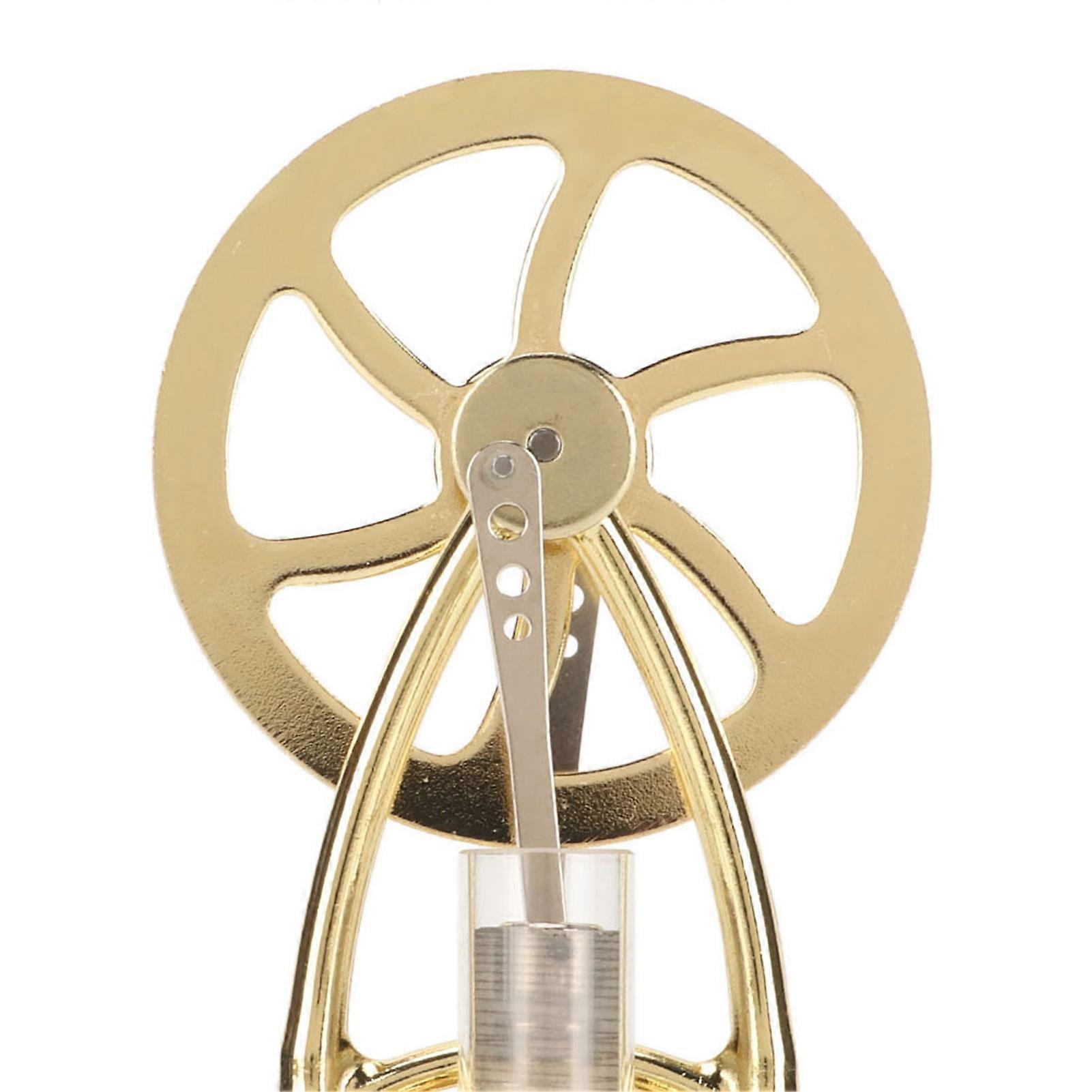 Stirling Engine Motor Model Gold Simple Operation Low Noise Stirling Scientific Physical Model Science Experiment Toy
