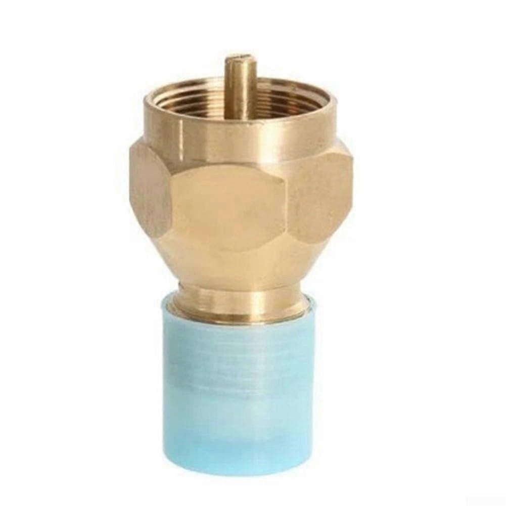 0.5 kg Propane Cylinder Refill Adapter, Brass Construction, Safety Mechanism, Compatible with Standard Propane Tanks
