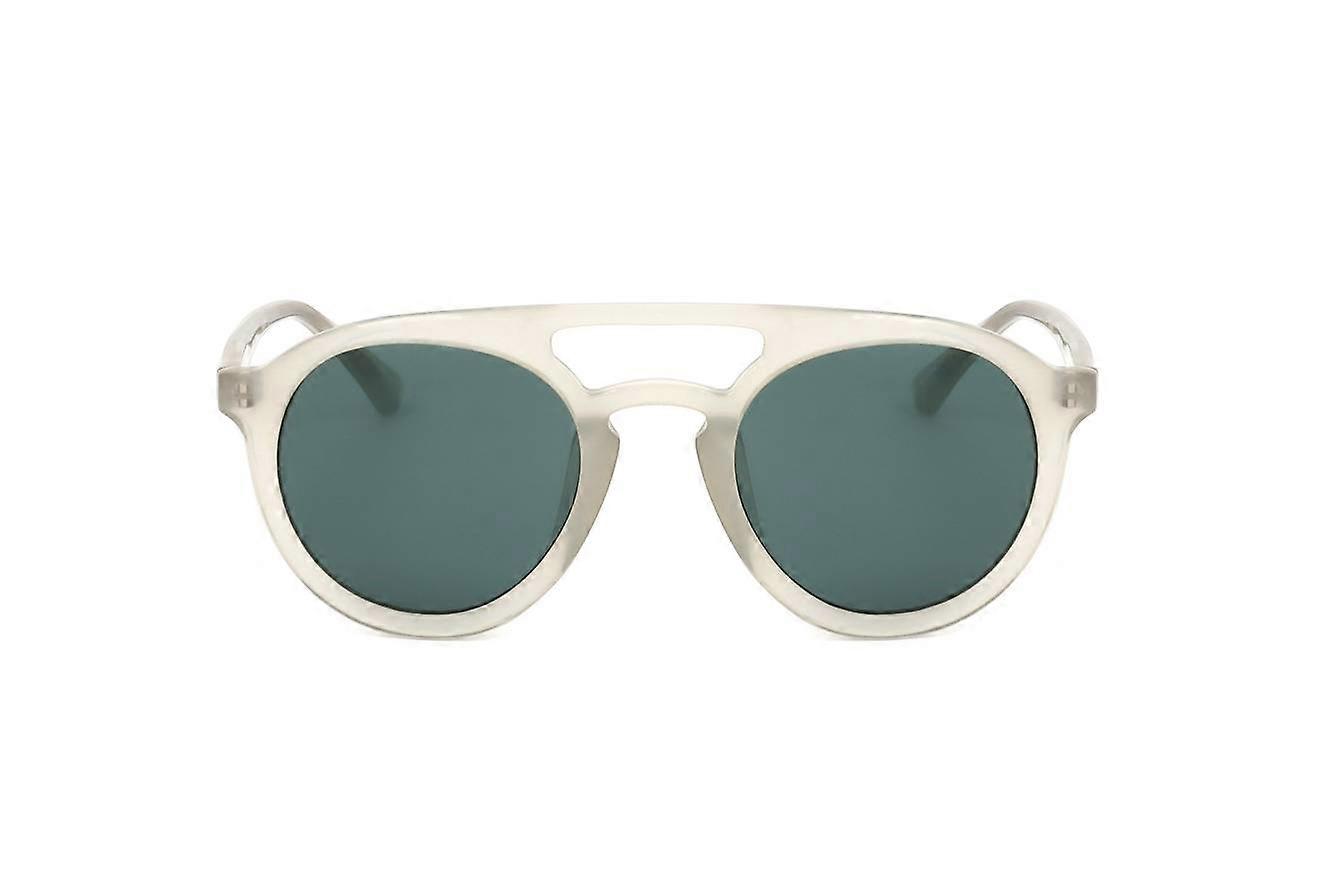 Lunettes De Soleil Dries Van Noten By Linda Farrow - Modèle DVN83 Blanc, Monture Beige, UV400