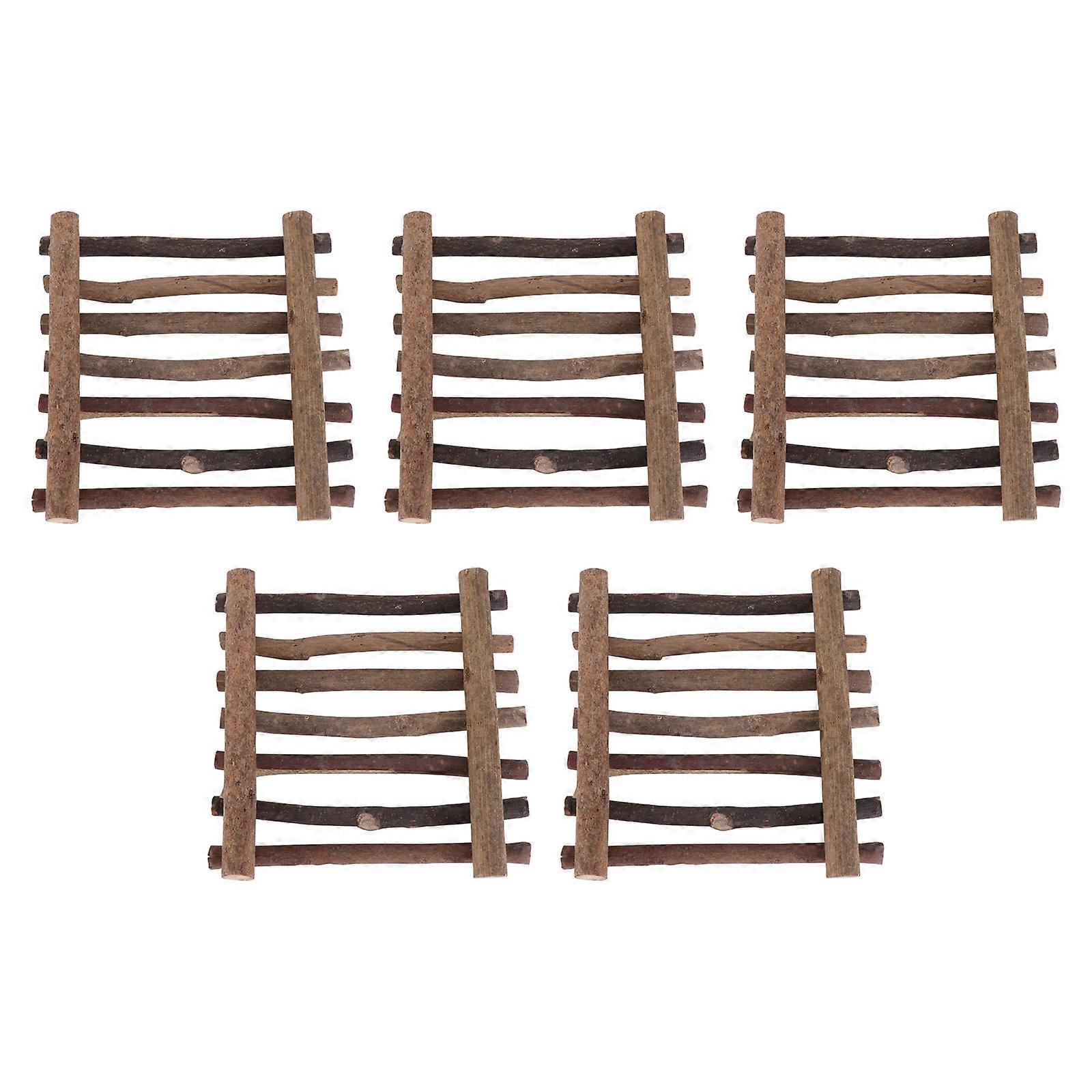 Decorative Wood Craft Sticks Suitable For Miniature Ornaments In DIY Projects 5Pcs Durable Materials