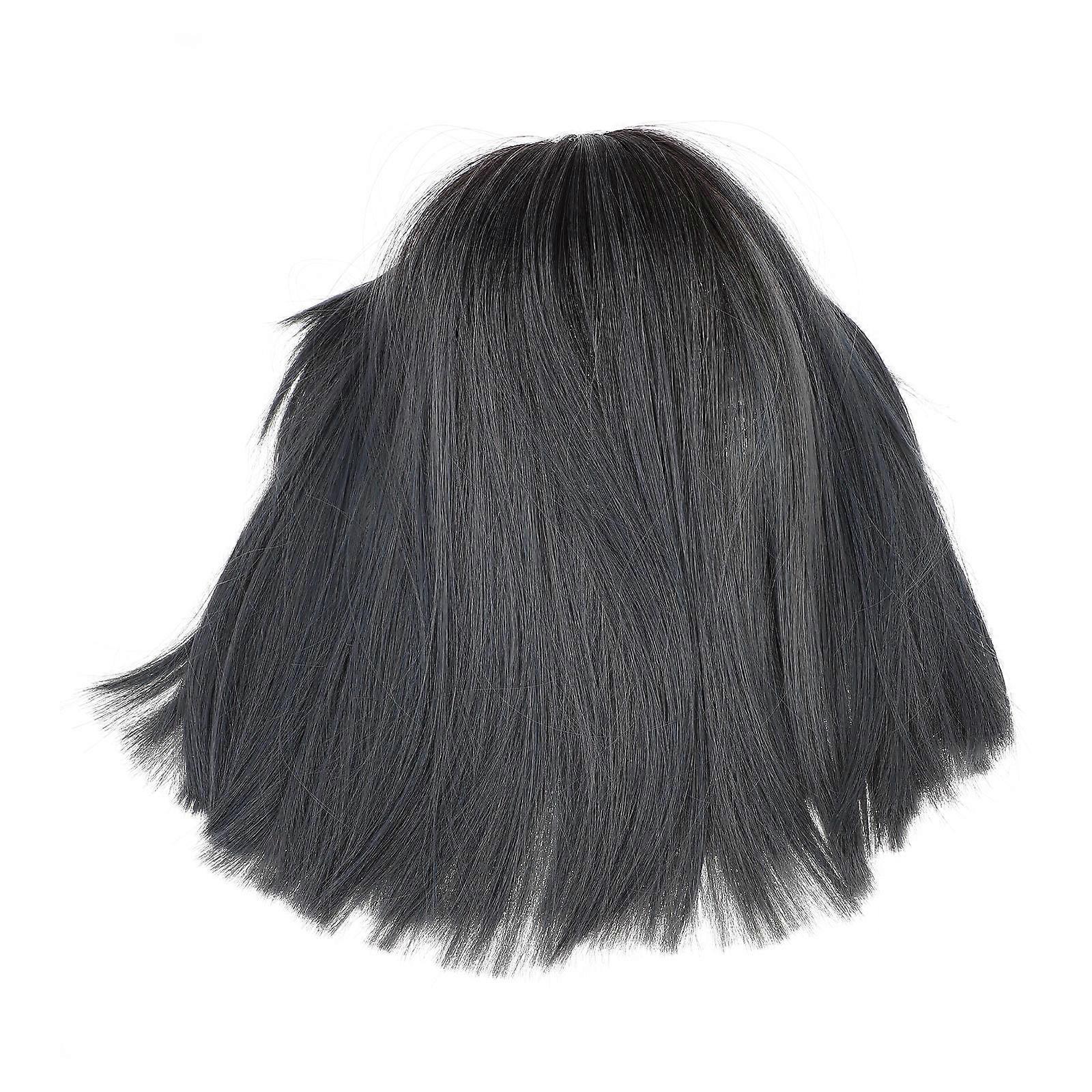 Beautiful Women's Periwig Short Hairpiece With Neat Bangs For Parties Natural Look 1Set