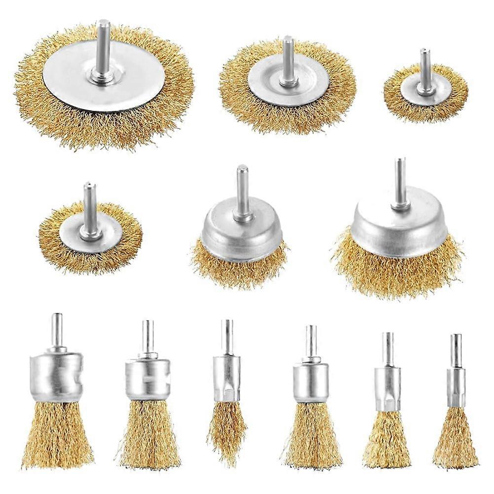 Wire Brushes Round Grinding Brushes for Rotary Drills Wood Polishing Deburring