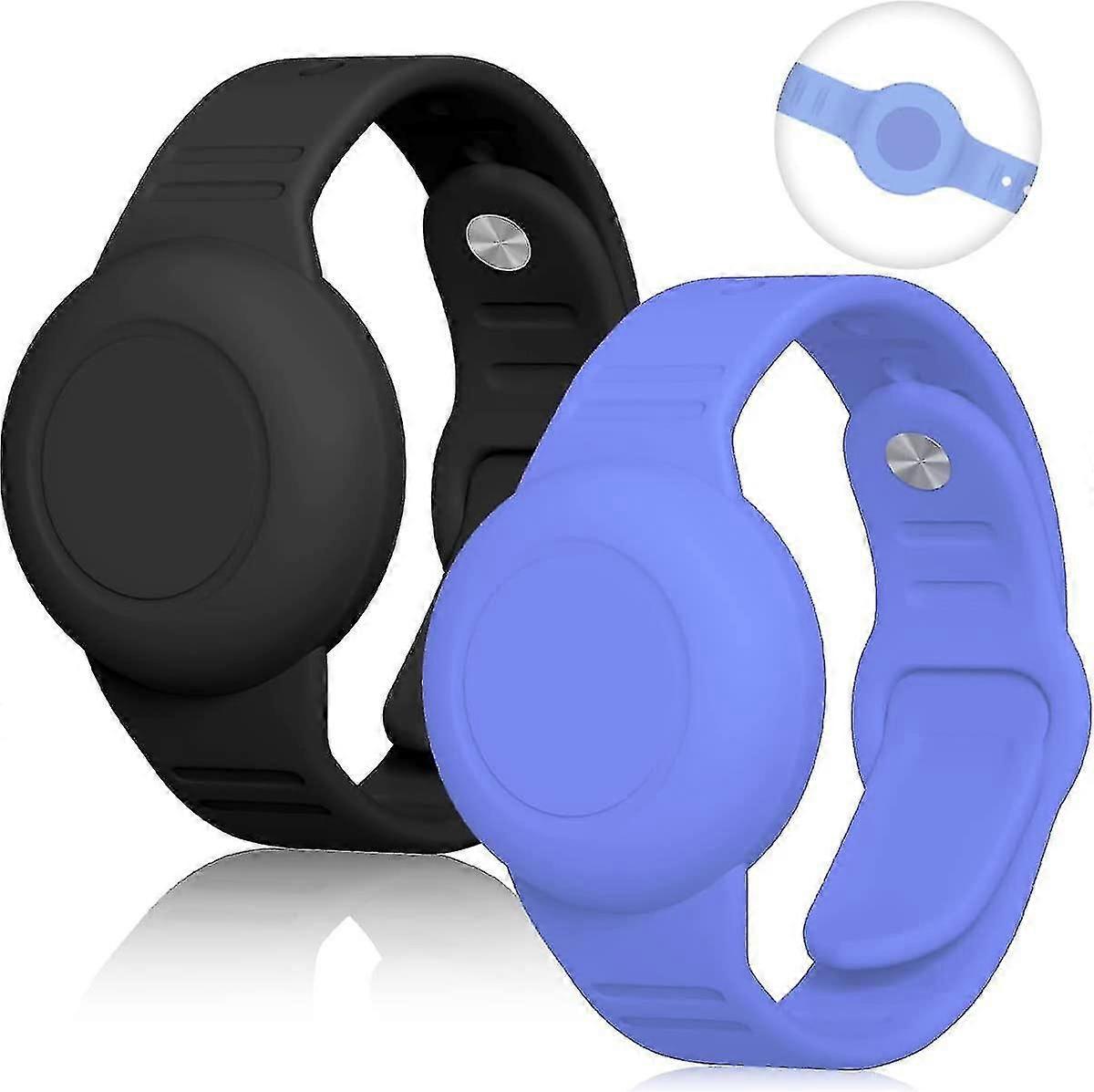 سوار Airtag مقاوم للماء للأطفال ، غطاء كامل لمعصمه سيليكون لحامل Apple Airtag ، حزام ساعة مضاد للضياع