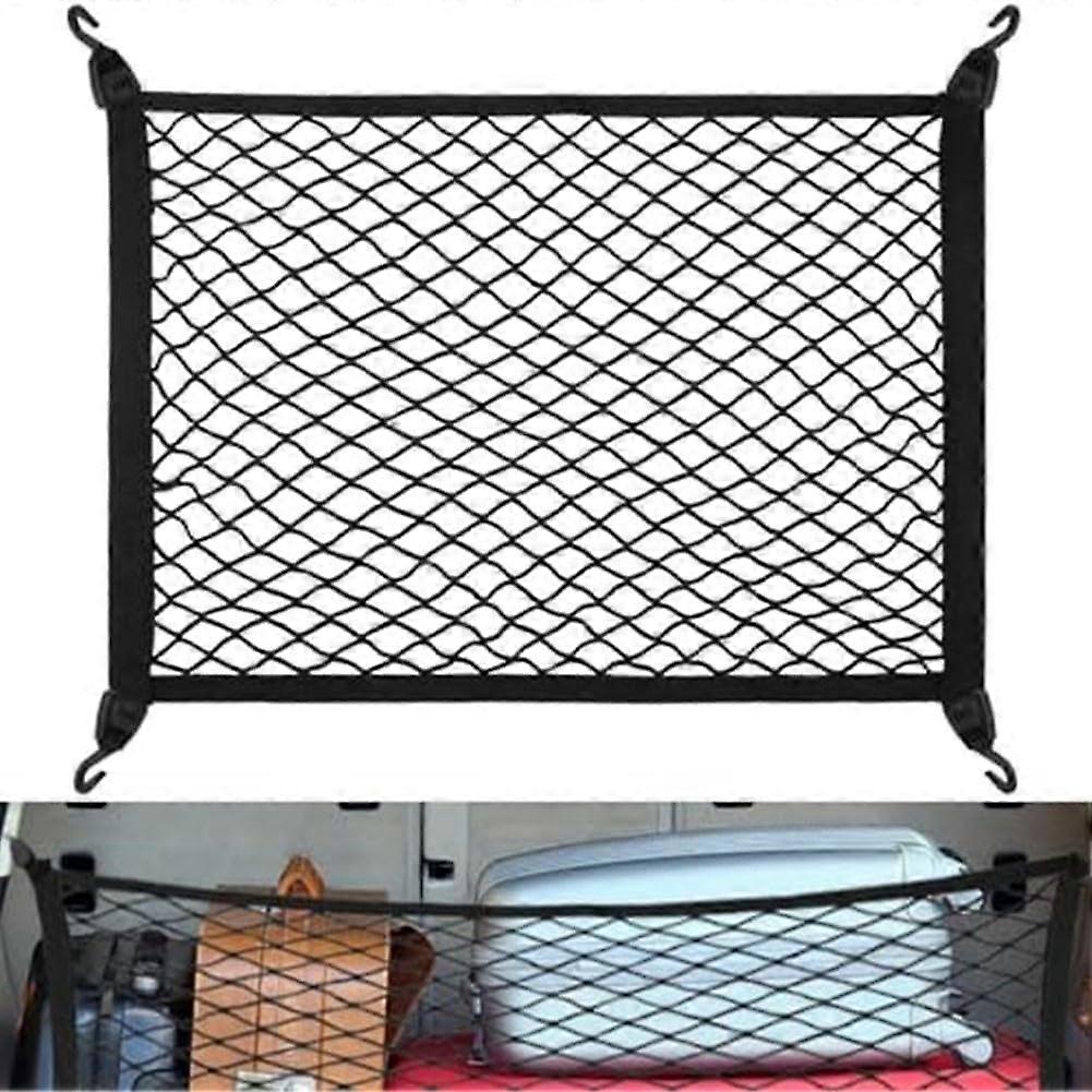 Sturdy trunk organizer with strong elasticity minimizes the risk of items shifting during travel. Single layer.