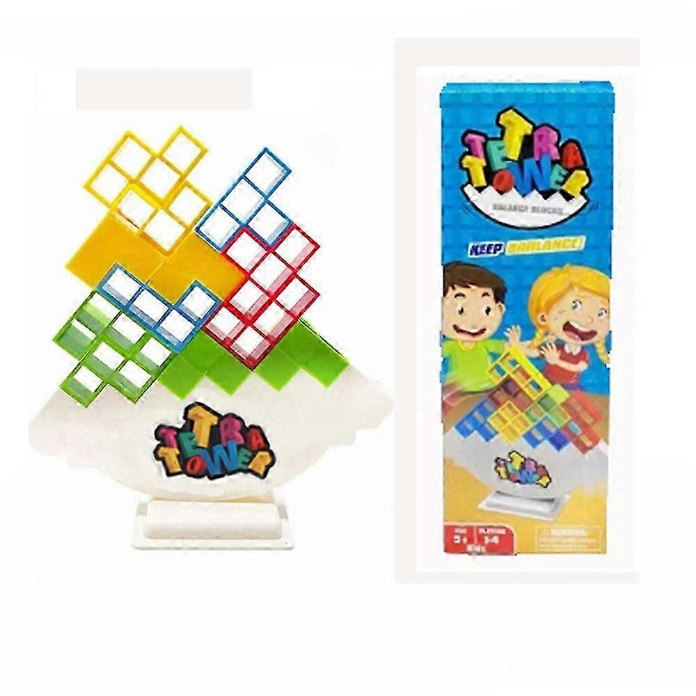 Tetra Tower 48-Piece Stacking Game - Family-Friendly Balance Challenge