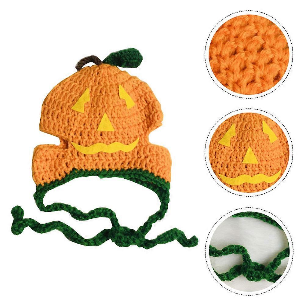 Festive Pet Headgear Featuring Hand Knitted Design Suitable for Daily Wear Or Halloween 1Pcs
