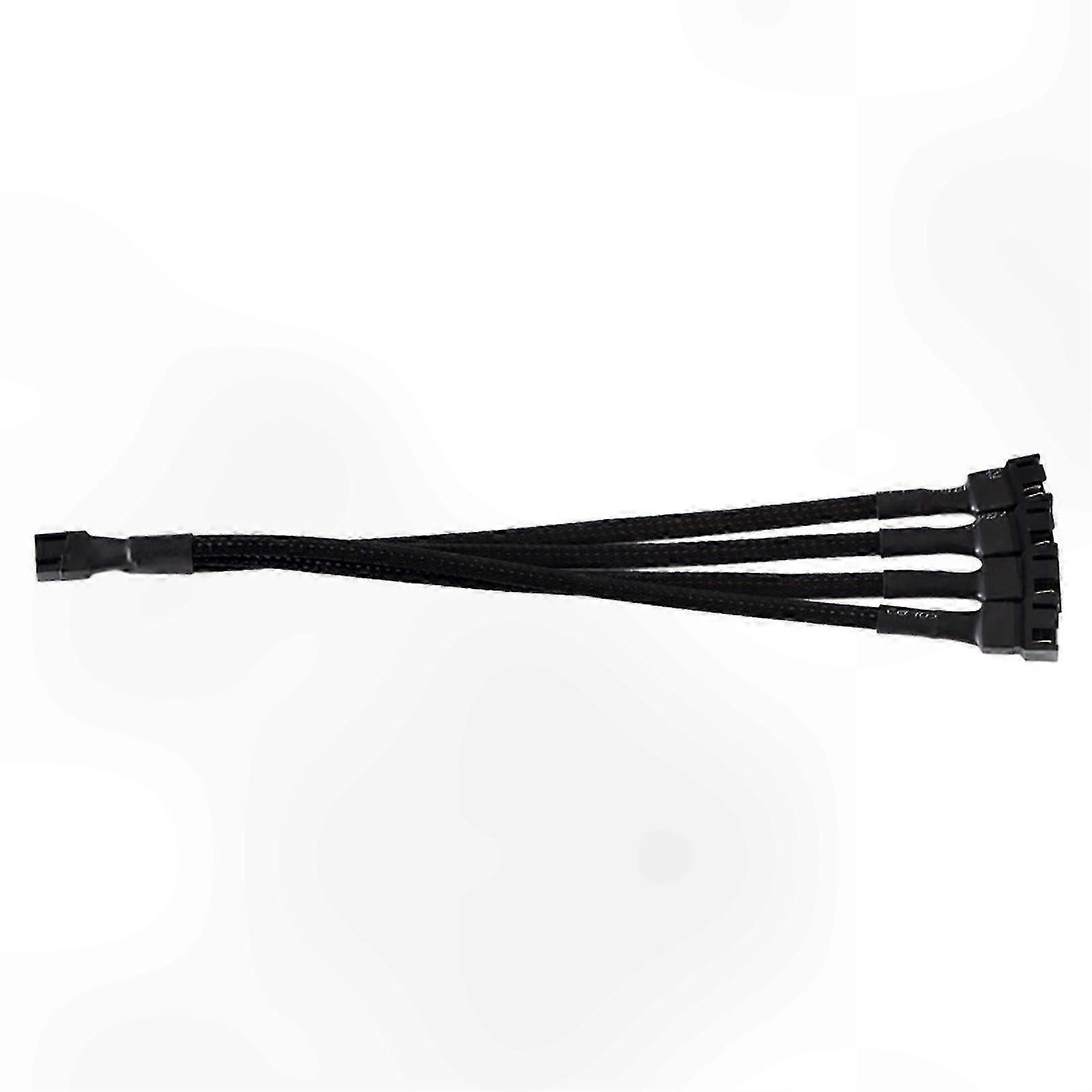 PWM Fan Splitter Cable 4Pin Motherboard CPU Cooler Cooling Fan 1 to 4 Convertor Connector Extension Cord Computer Accessories