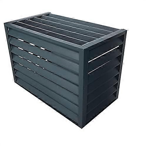 Aluminum Air Conditioner Fence Outdoor Unit Cover For AC And Heat Pumps Weatherproof Exterior HVAC Protection Easy Installation
