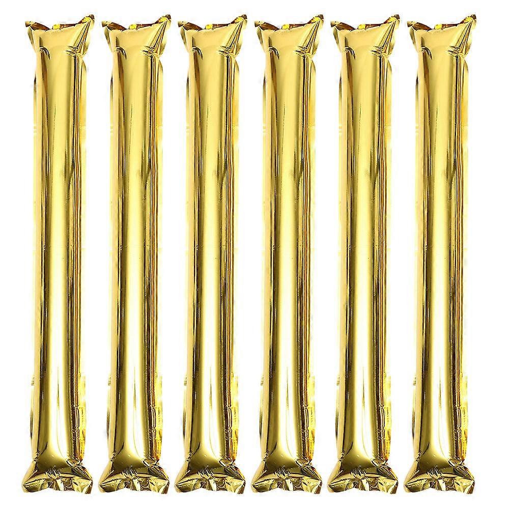 Here's a refined product description based on the details you provided:
**6pcs Inflatable Spirit Sticks with Aluminum Foil – Lightweight Cheer
