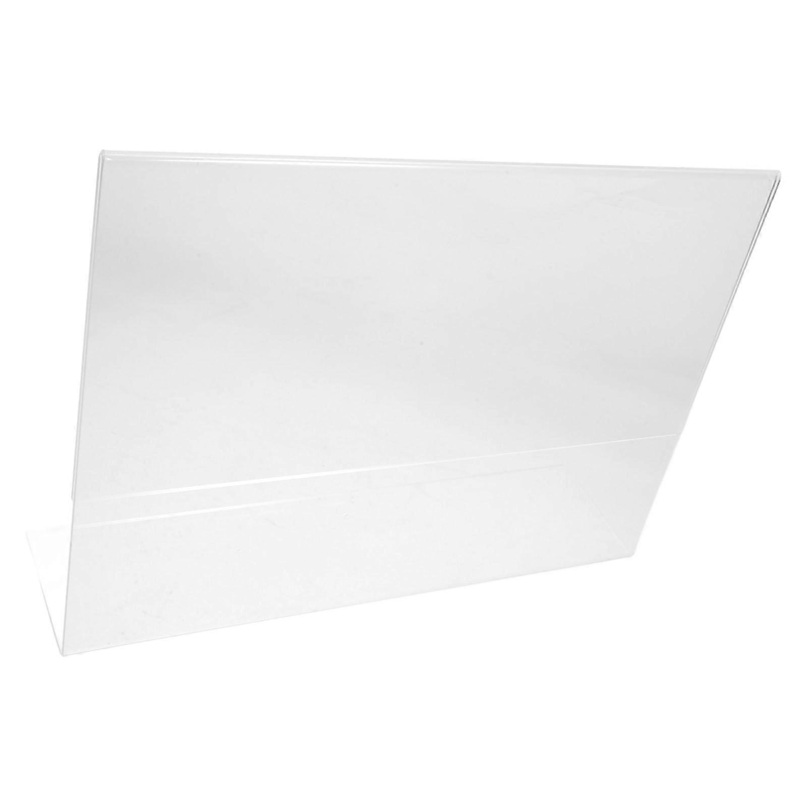 Acrylic Transparent Sign Holder for Display Use Vertical Desktop Stand Fine Workmanship Durability