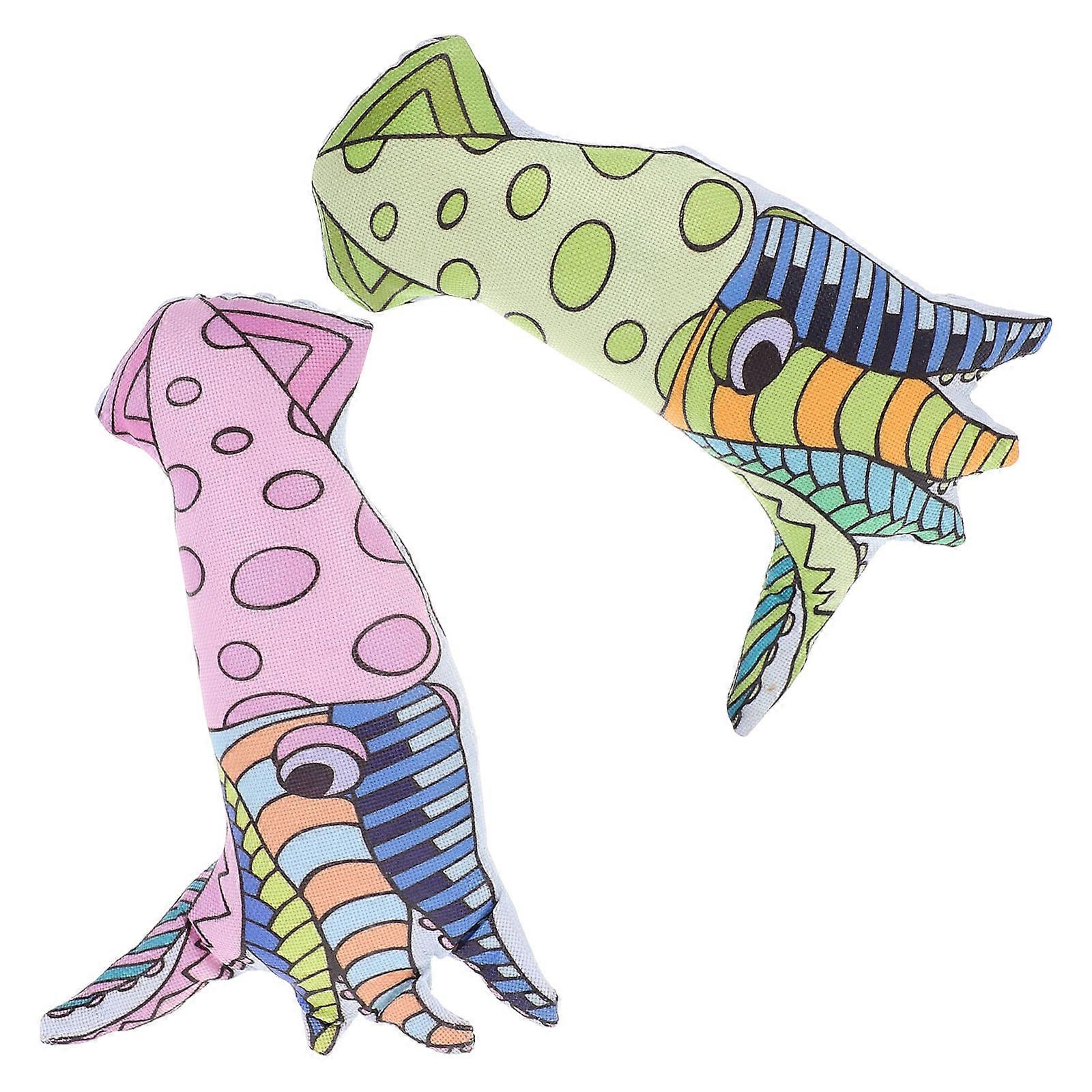 Funny Dog Toy 2Pcs Interactive Dog Toys For Pet Indoor Play Assorted Color Bite Resistance