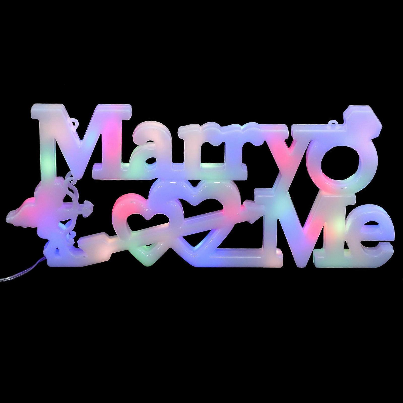 1Pc Proposal Scene Layout Lamp Prop Wedding Light Decor for Party