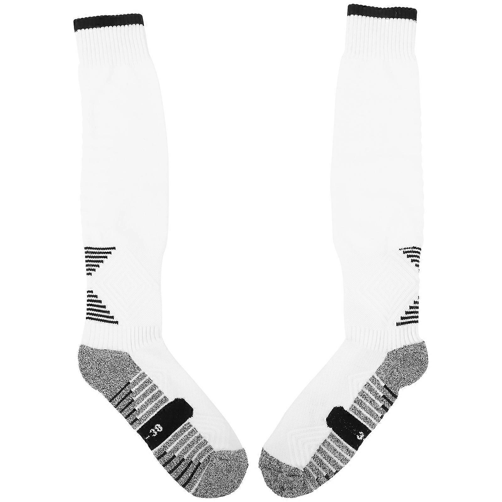 Football Training Socks For Kids 1 Pair Calf Length Sock For Running And Hiking Assorted Color Sweat Absorb Support