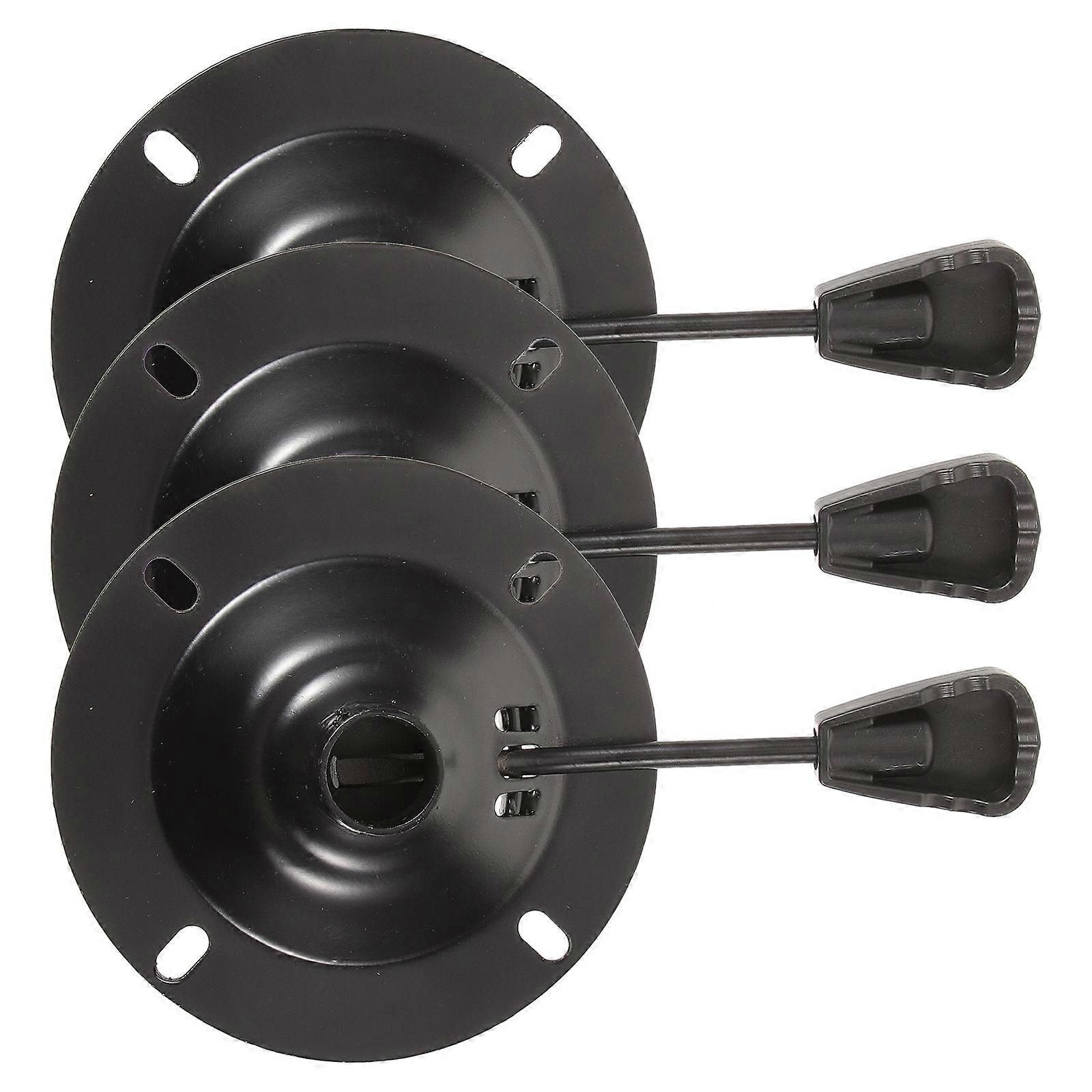 Chair Tilt Control Mechanism Replacement Part For Office Use 3Pcs Black Swivel Base Accessory