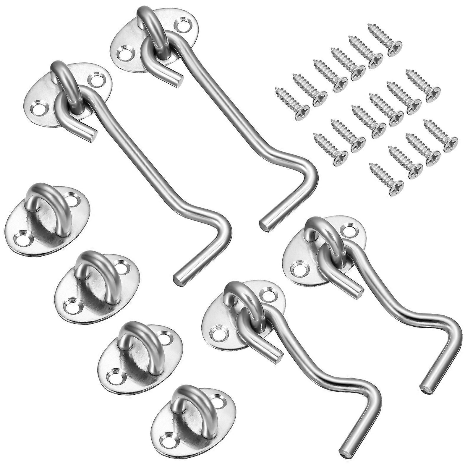Stainless Steel Gate Latches 4Pcs For Door Locking Security In Indoor Use With 3-Inch Size