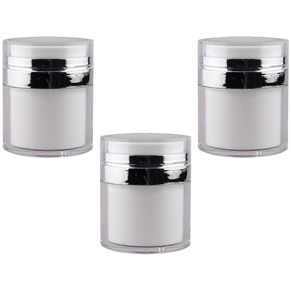 Practical Airless Pump Bottles 3Set For Daily Use And Travel Storing Cream And Lotion 7.1X5.6Cm In Transparent