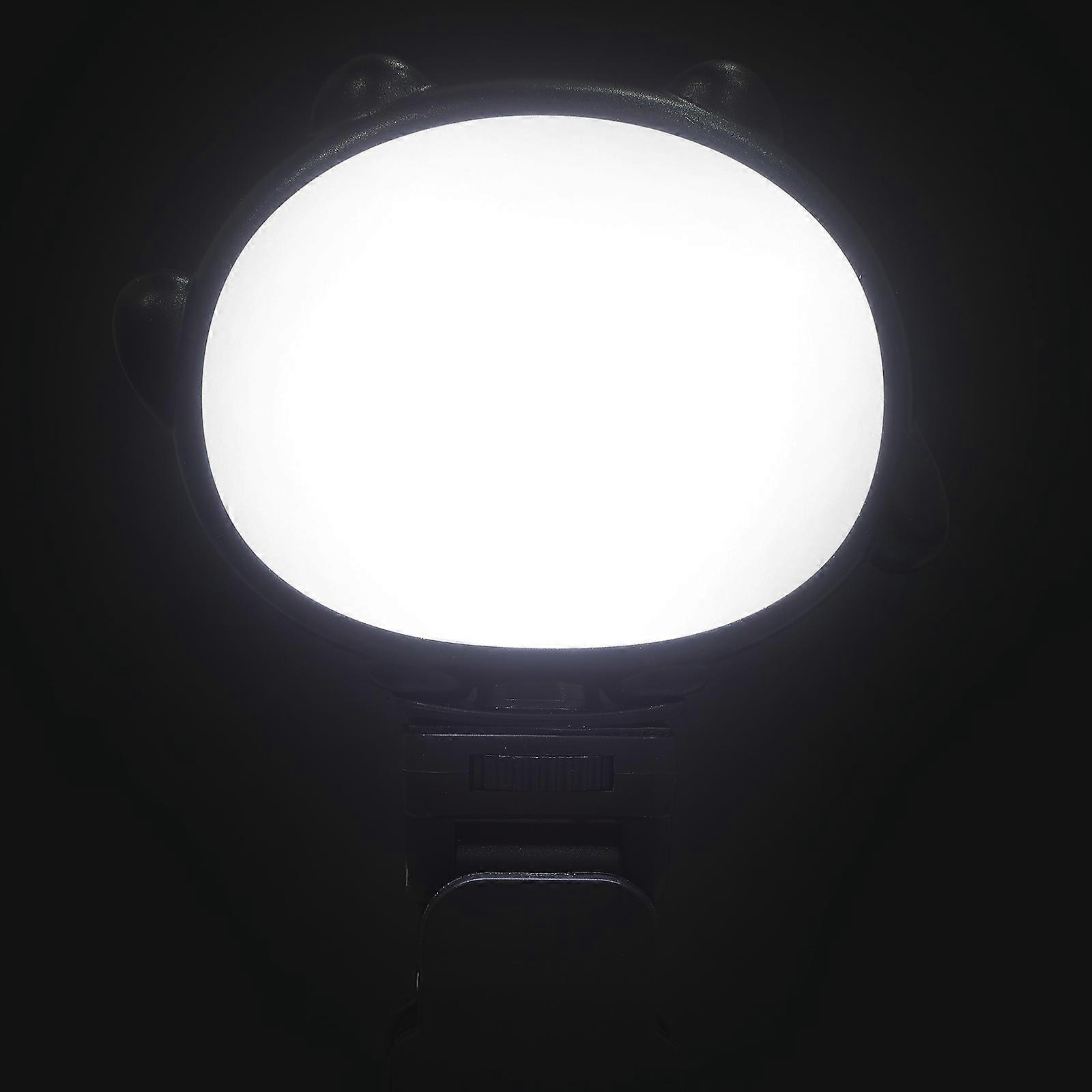 LED Video Light Adjustable For Photography Crowds Featuring Plastic Material In 13.5x10.5x2.5cm With A Round Shape Design 1Pack