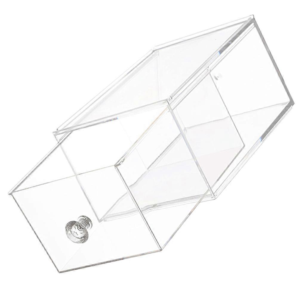 Transparent Material Storage Container with Drawer Box Design for Organizing Miscellaneous Items