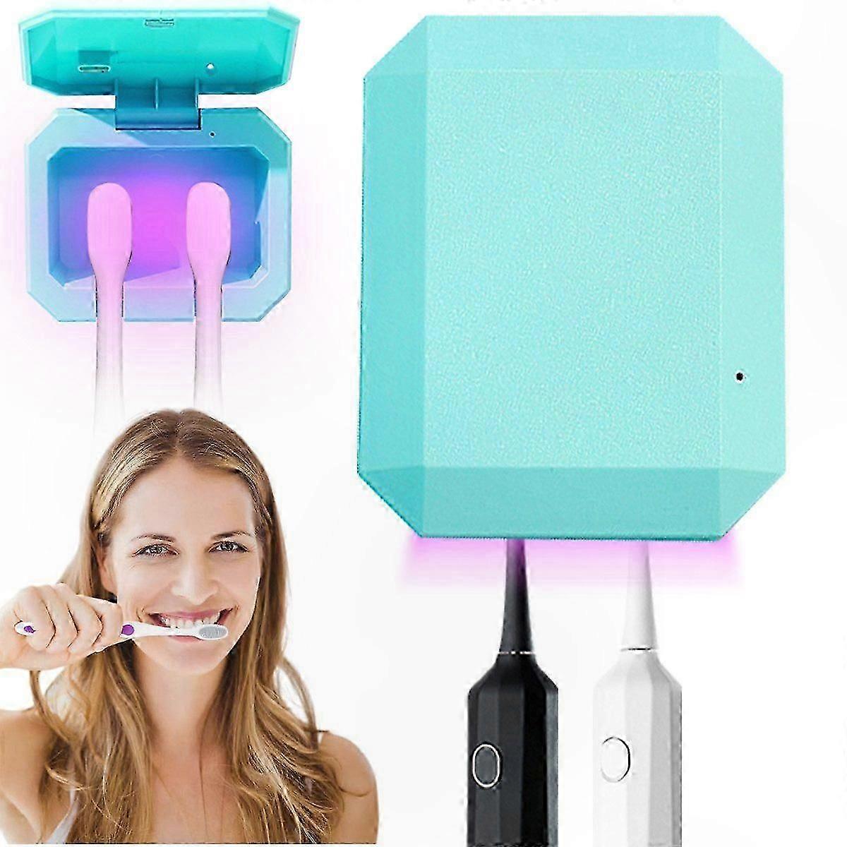 UV Sanitizing Toothbrush Holder, Portable Compact Design for Enhanced Hygiene and Cleanliness