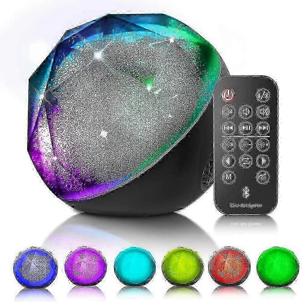 Bluetooth Speaker Colorful Wireless Speaker With Remote Control, Enhanced Bass