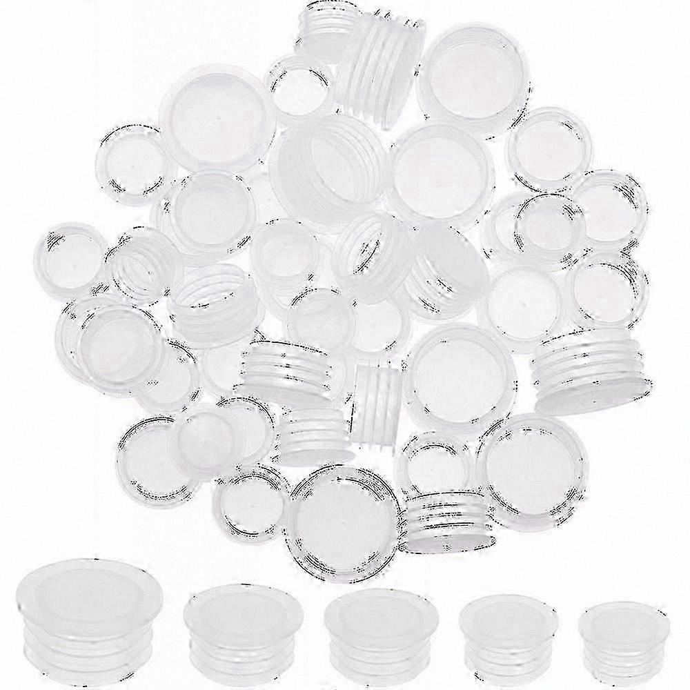 50 Pack Plastic Salt and Pepper Shaker Stoppers Replacement Plugs for Kitchen Use