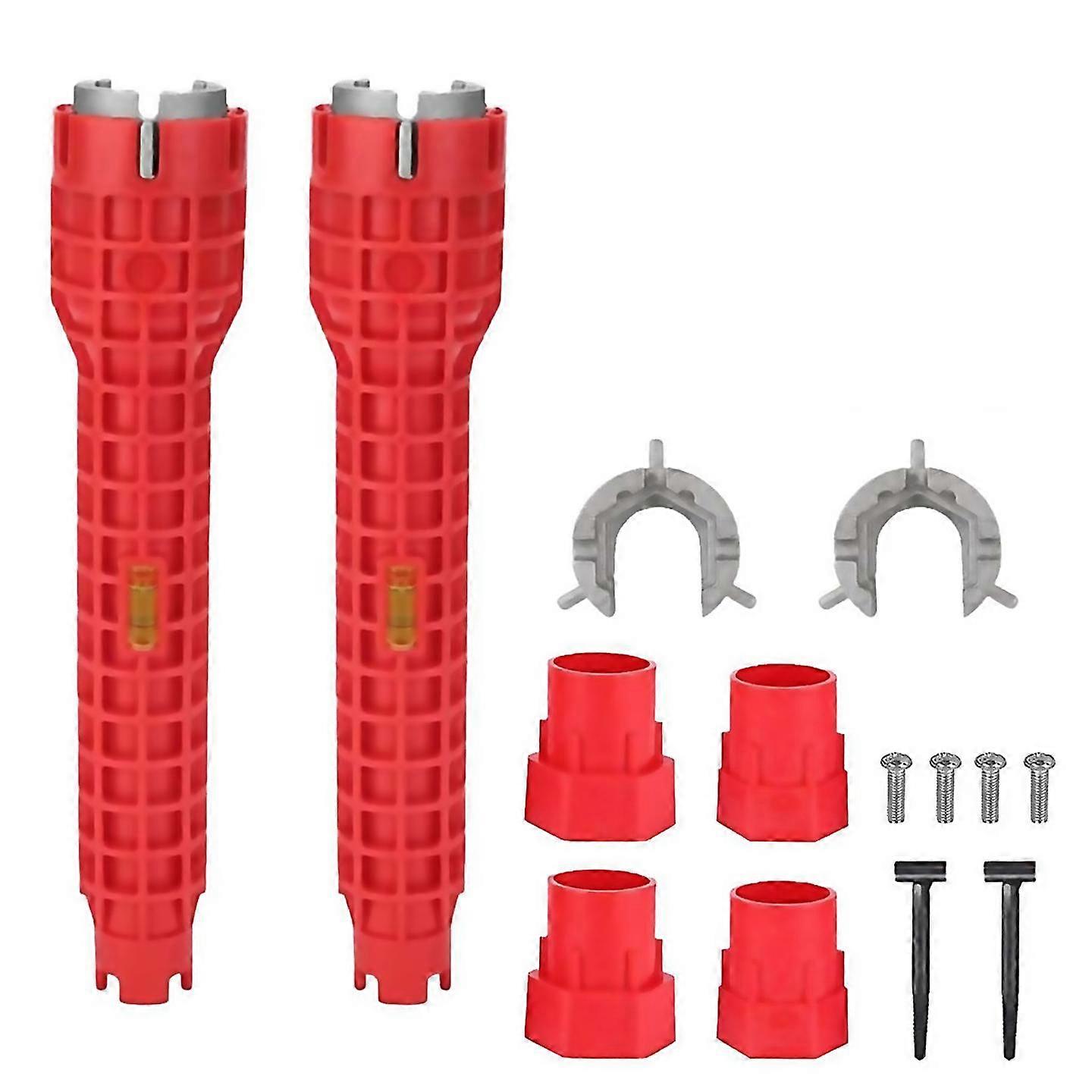 For 2 pcs sink wrench tool8 in1 faucet wrench tool multifunctional sink wrenchwater pipe wrench for