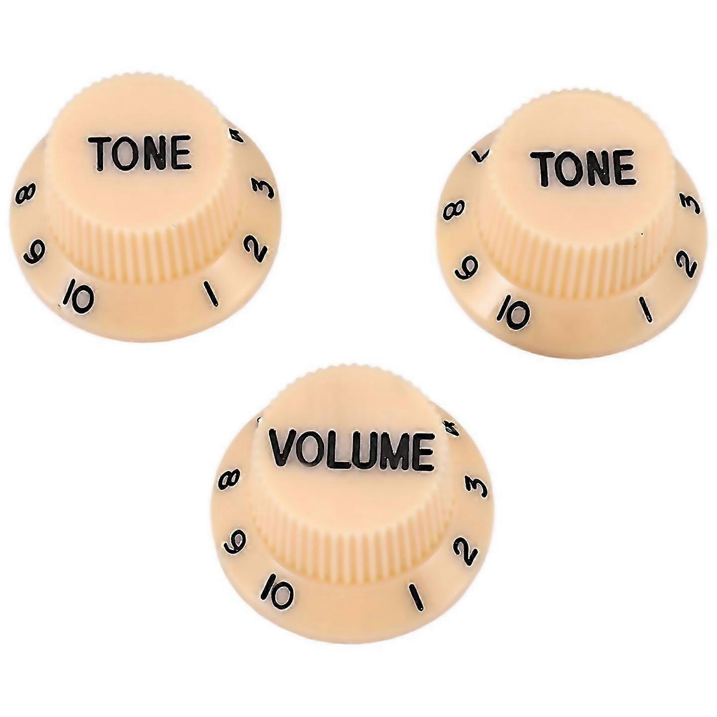 For new cream dark font 1 volume 2 tone guitar control knobs for fender strat Blue