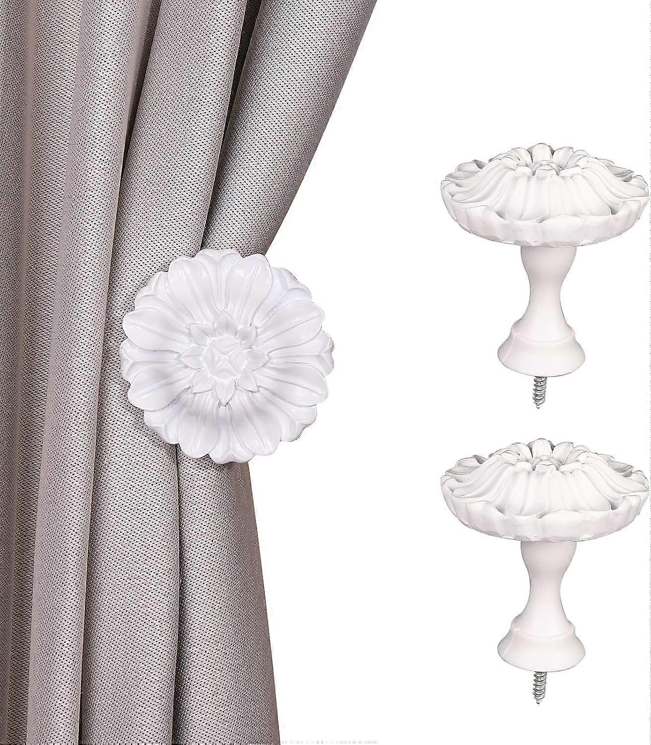 Set of 2 Window Drapery Medallion Holdbacks,Curtain Tiebacks