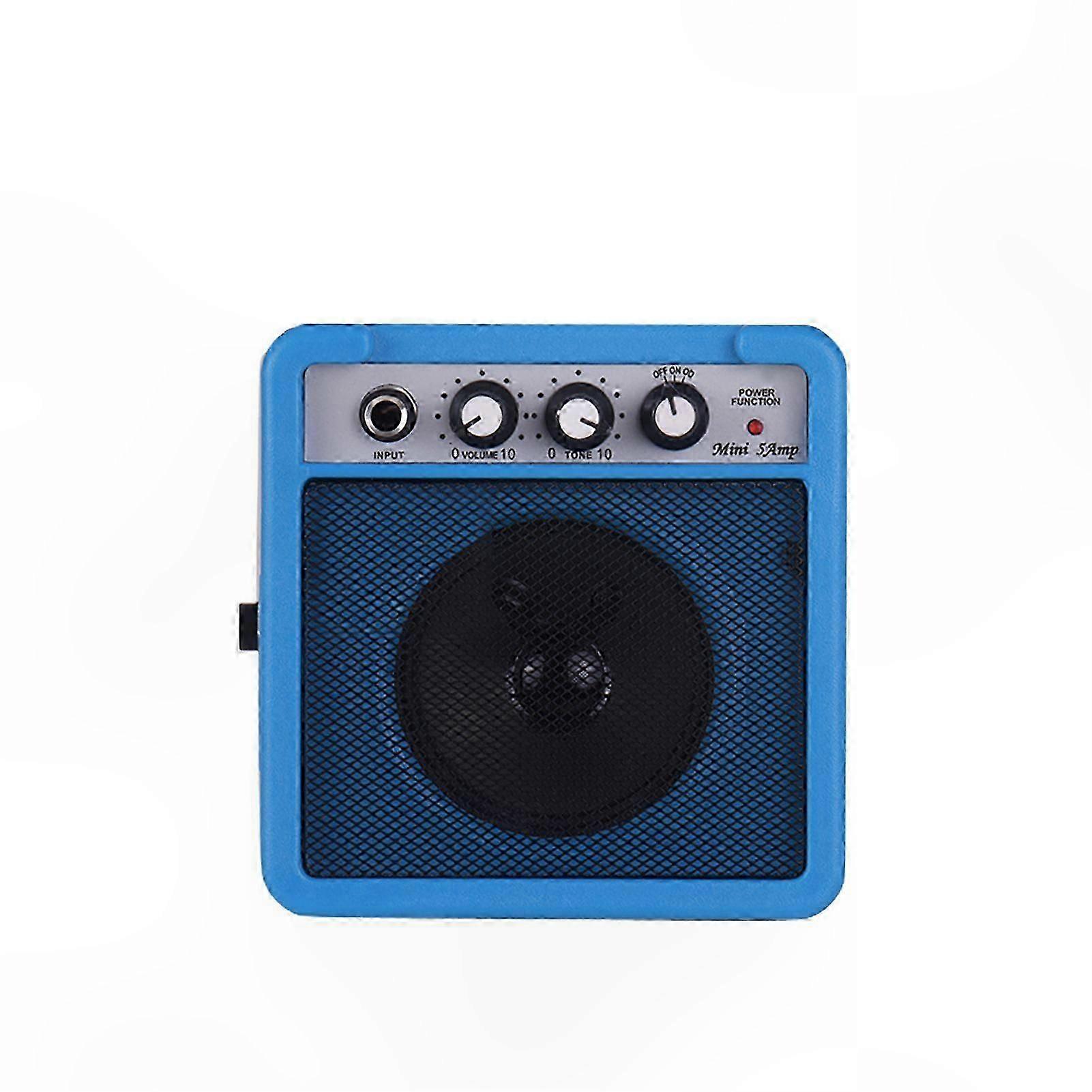 Portable Mini Amp with Dual Inputs, Volume and Tone Control, Overdrive Feature