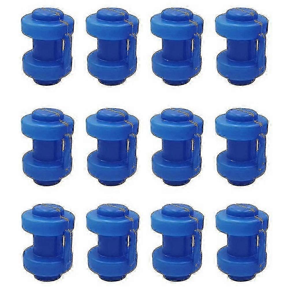 12-Pack 25mm Trampoline End Caps for Net Pole Safety Attachment Replacement Parts for Trampoline Frames